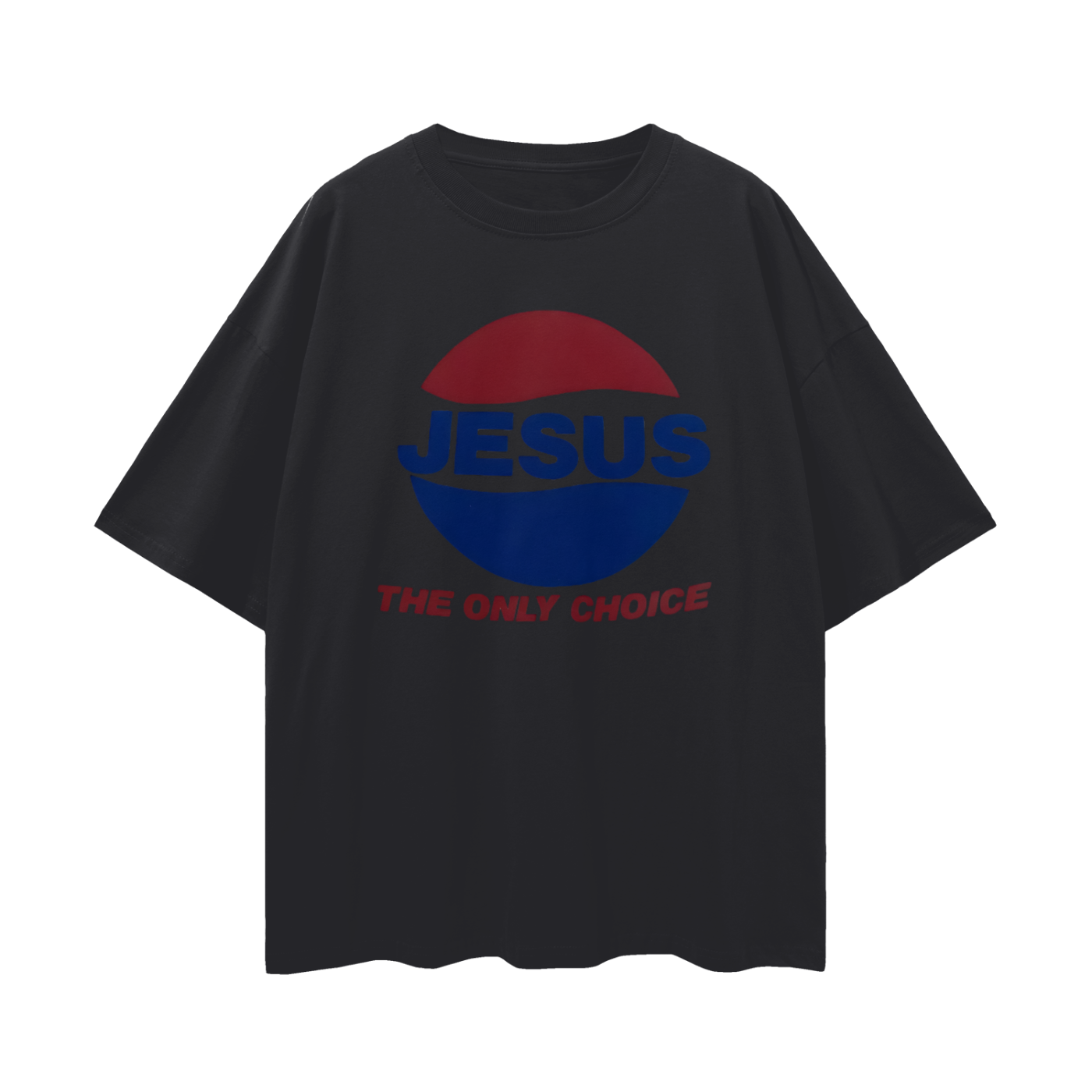 Religious Jesus Pepsi The Only Way Graphic Oversized T Shirt