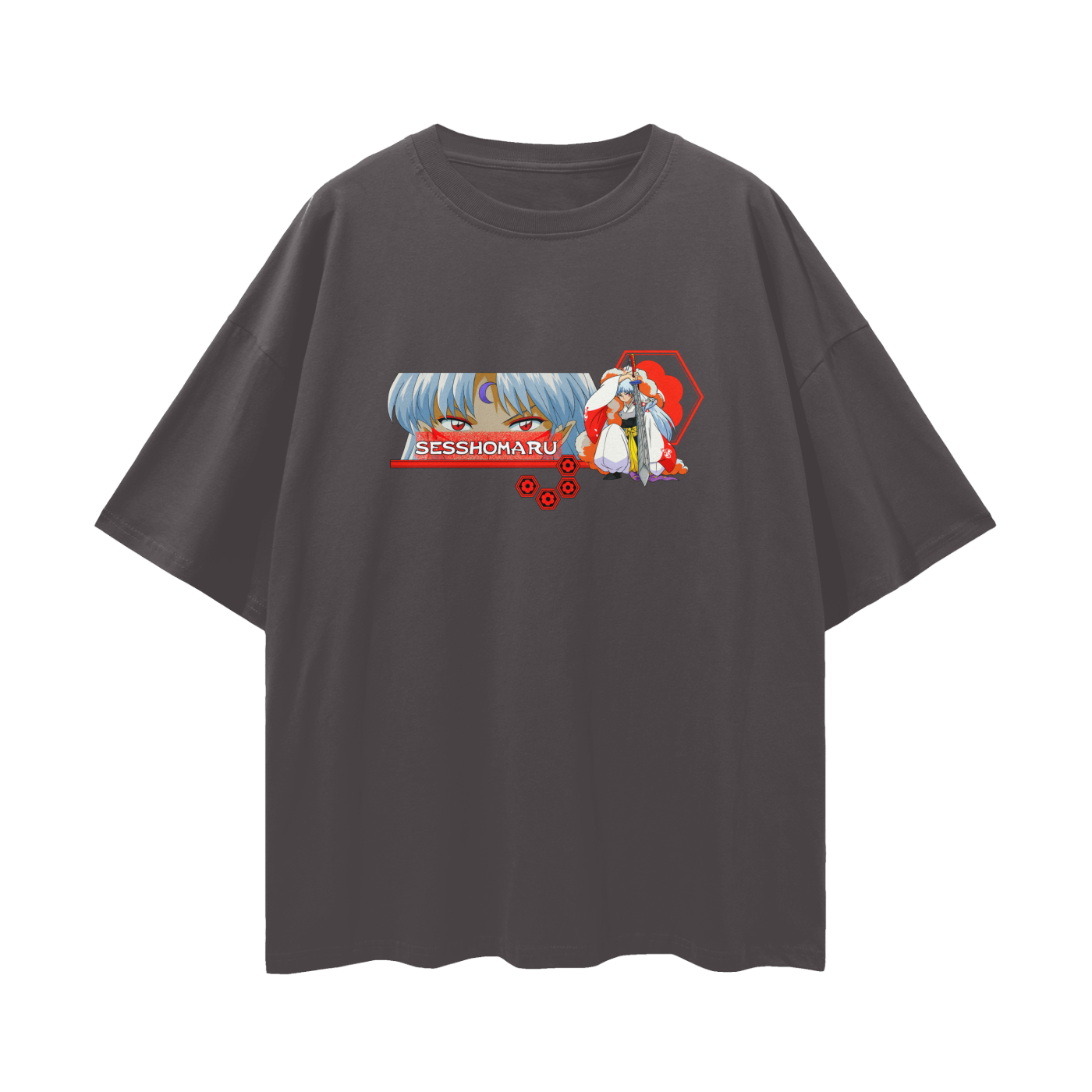 Vintage/Y2K InuYasha Anime Sesshomaru Oversized T Shirt