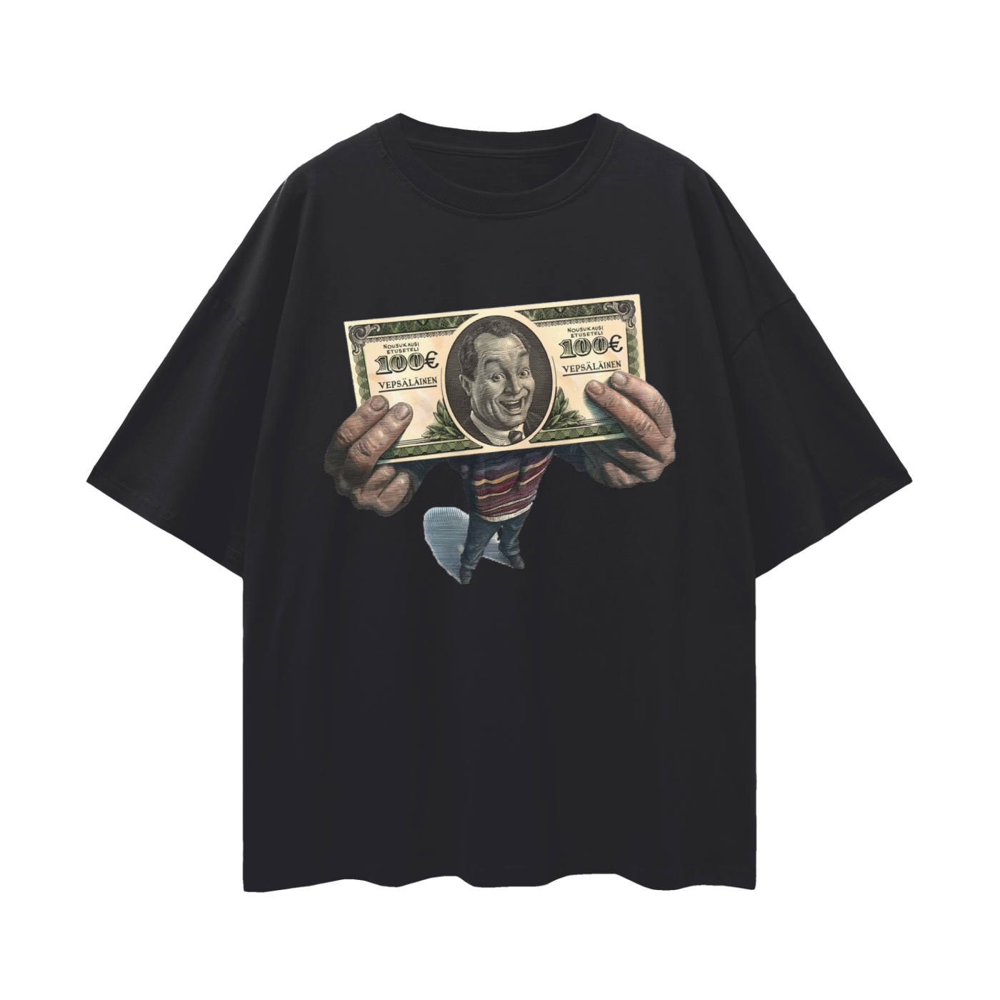 Vintage Like Money Man Oversized T Shirt