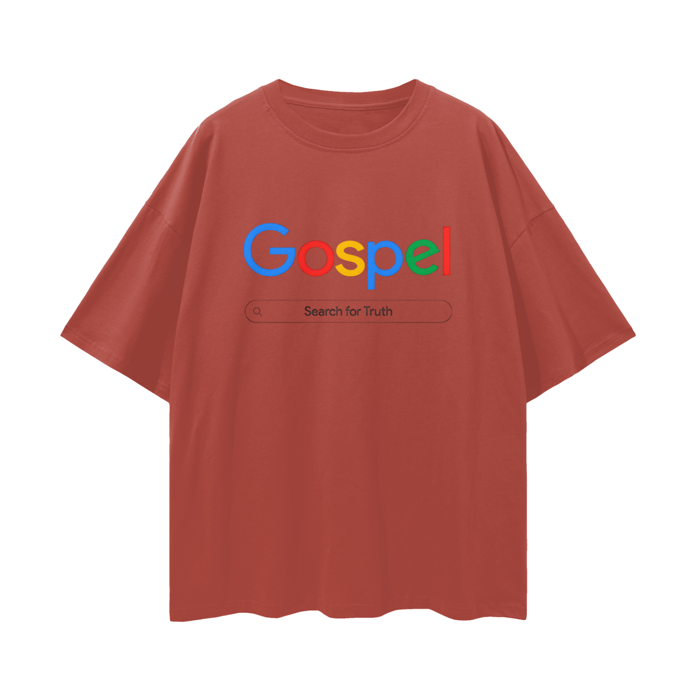 Religious Gospel Google Like Y2K Vintage Like Graphic Oversized T Shirt