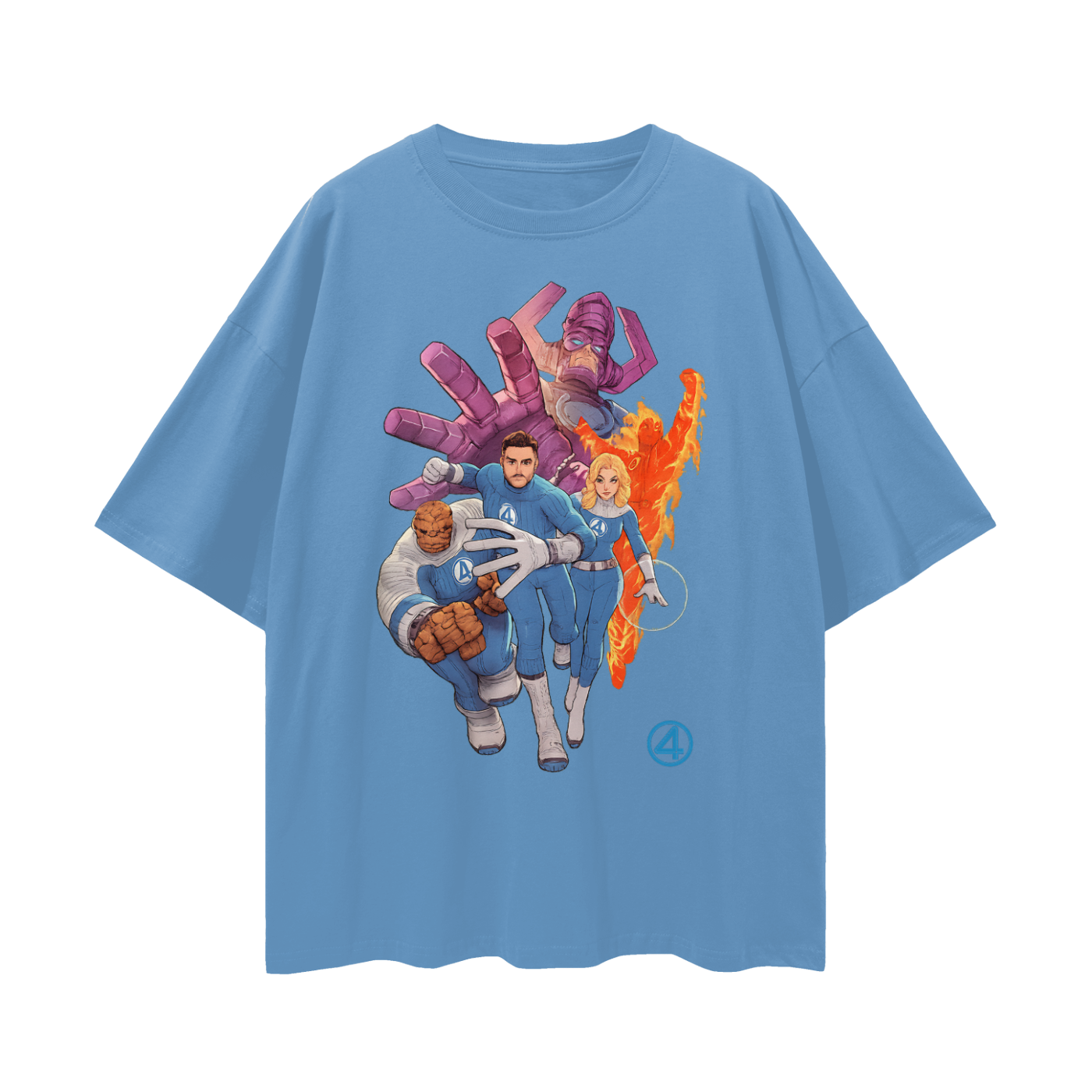 Vintage Like Galactus Fantastic 4 Graphic Oversized T Shirt