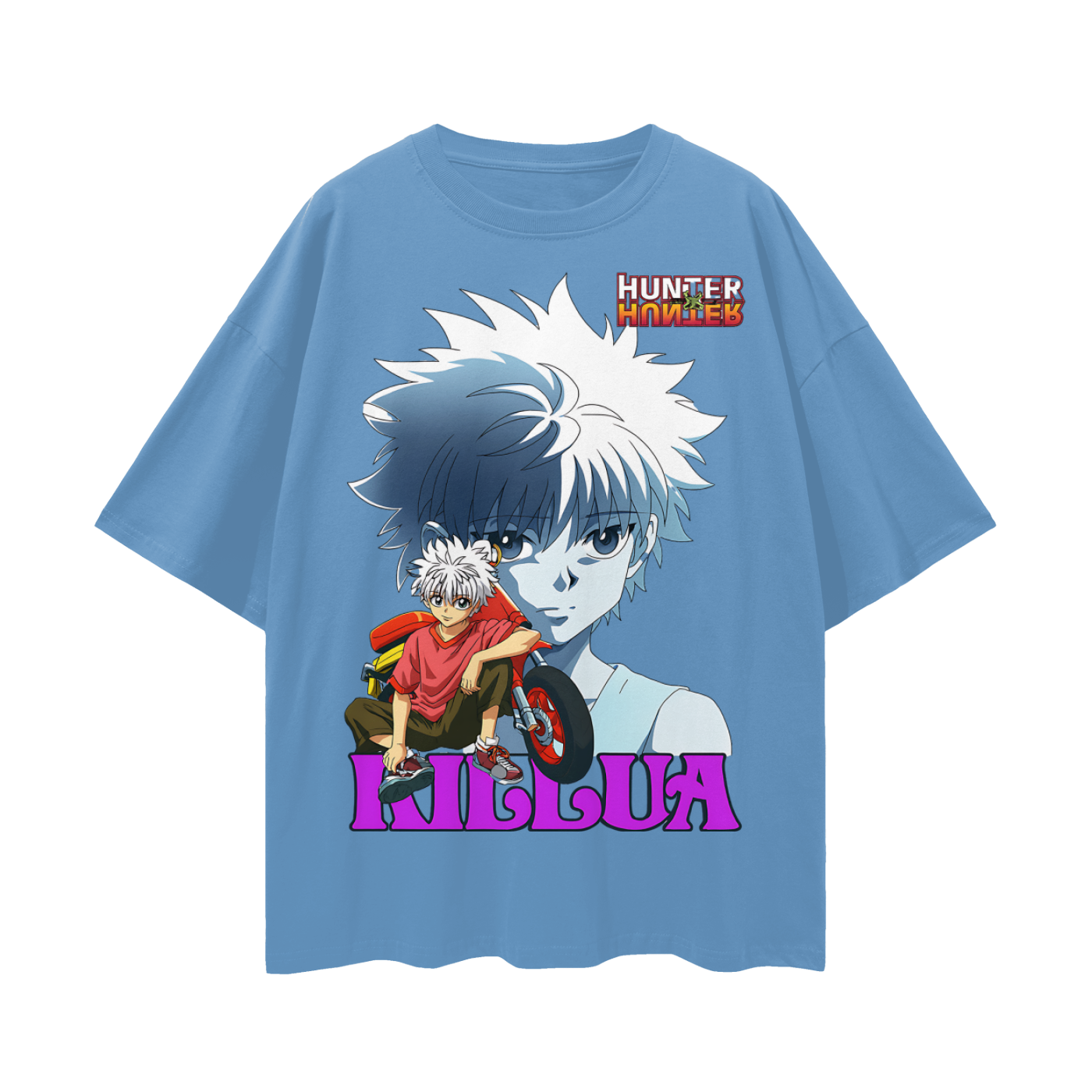 Vintage/Y2K Hunter X Hunter Killua Anime Graphic Oversized T Shirt