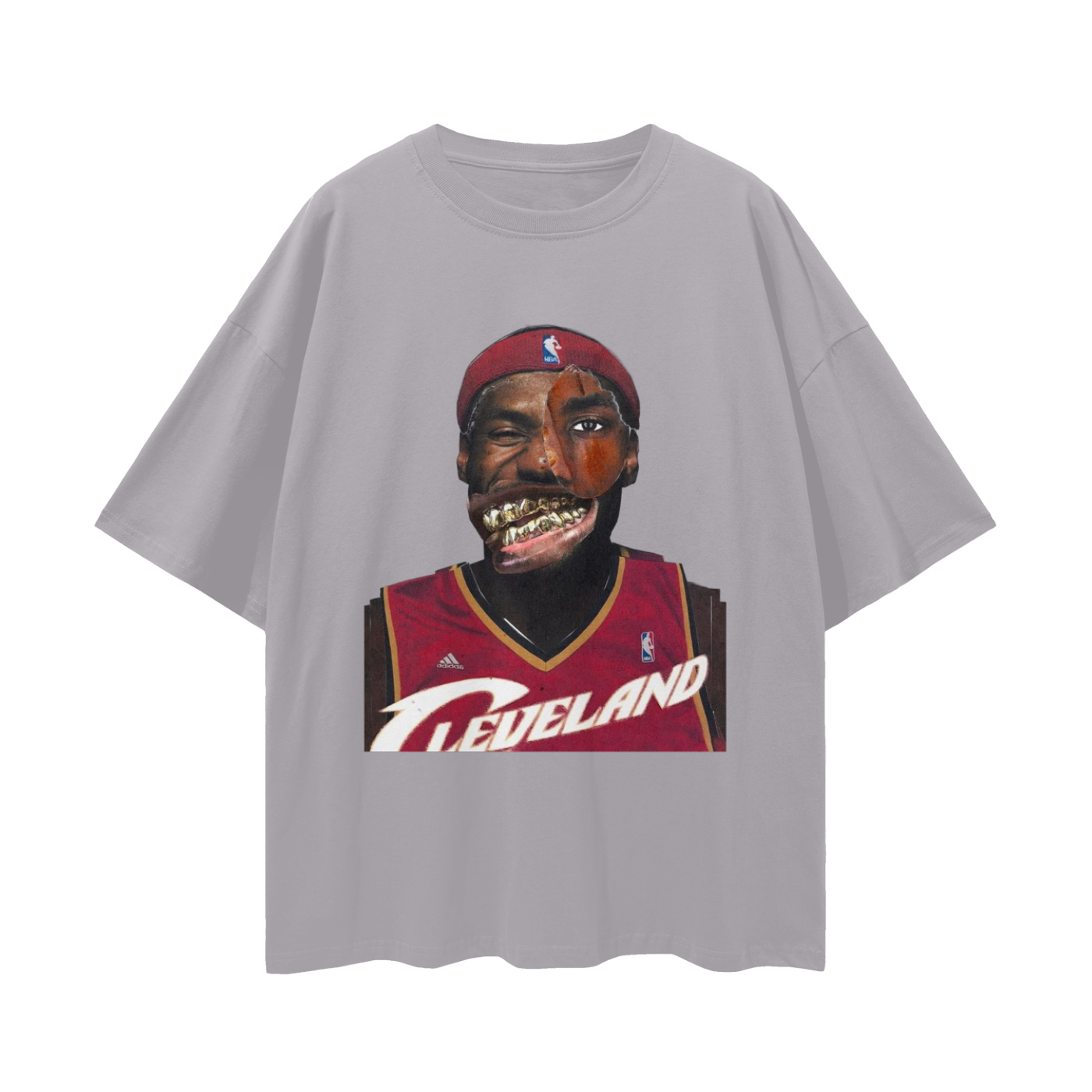 Lebron James Cavs Vintage Like Graphic Oversized T Shirt