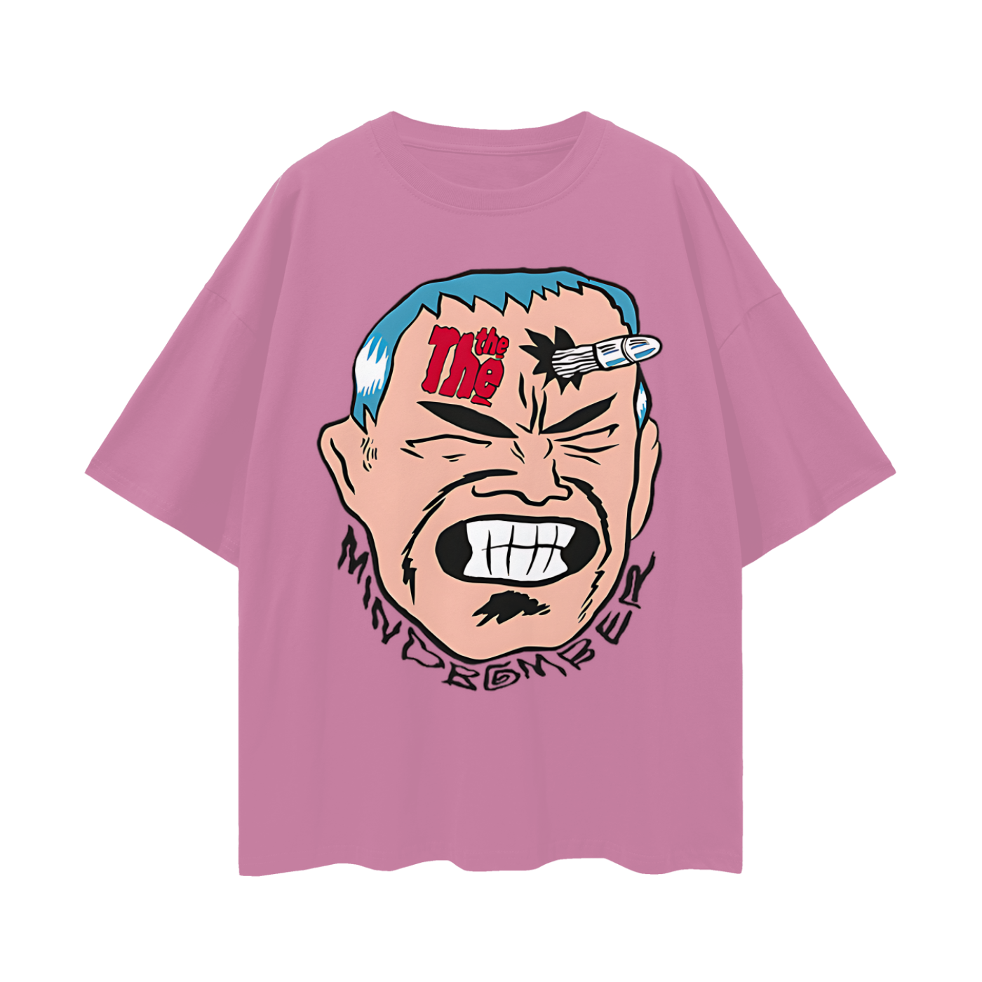 Vintage Like 80s Mind Bomber Graphic Oversized T Shirt