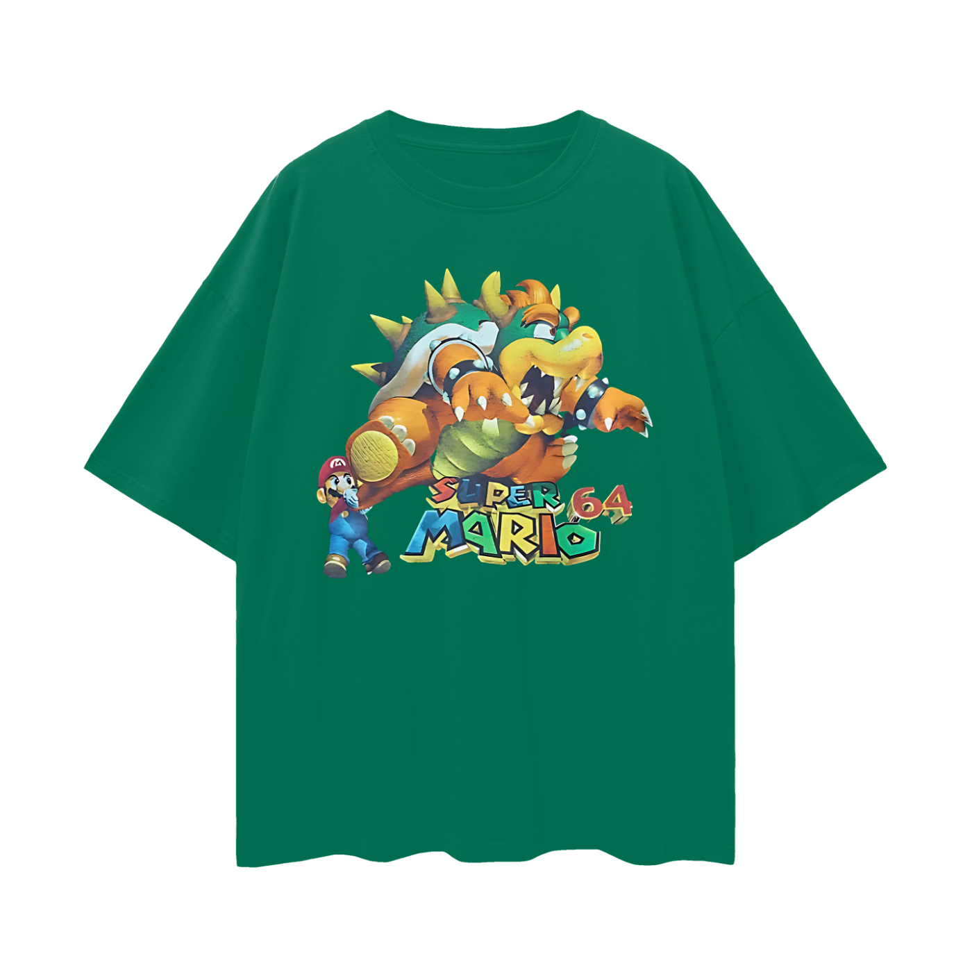 Vintage Like Super Mario 64 Bowser Oversized T Shirt