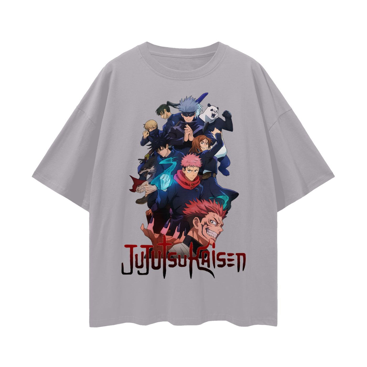 Vintage/Y2K Jujutsu Kaisen Anime Characters Oversized T Shirt