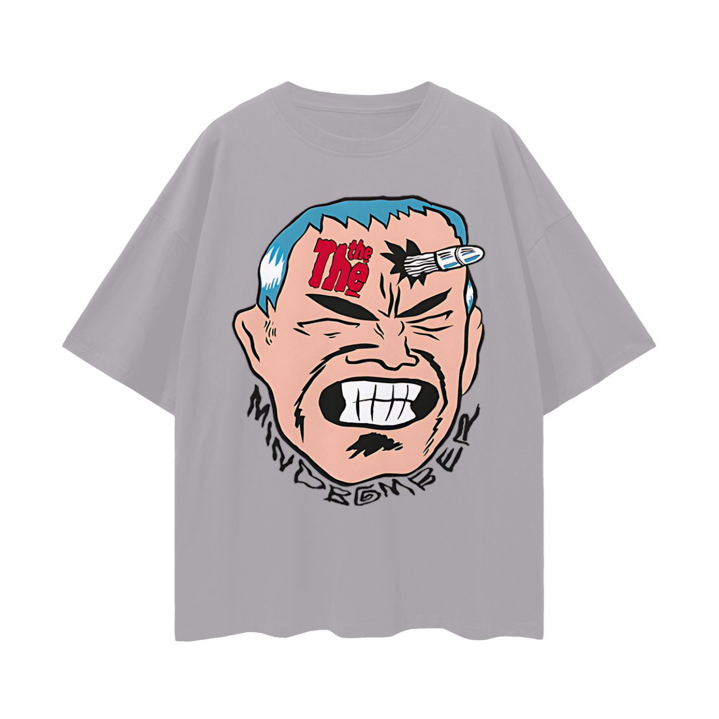 Vintage Like 80s Mind Bomber Graphic Oversized T Shirt