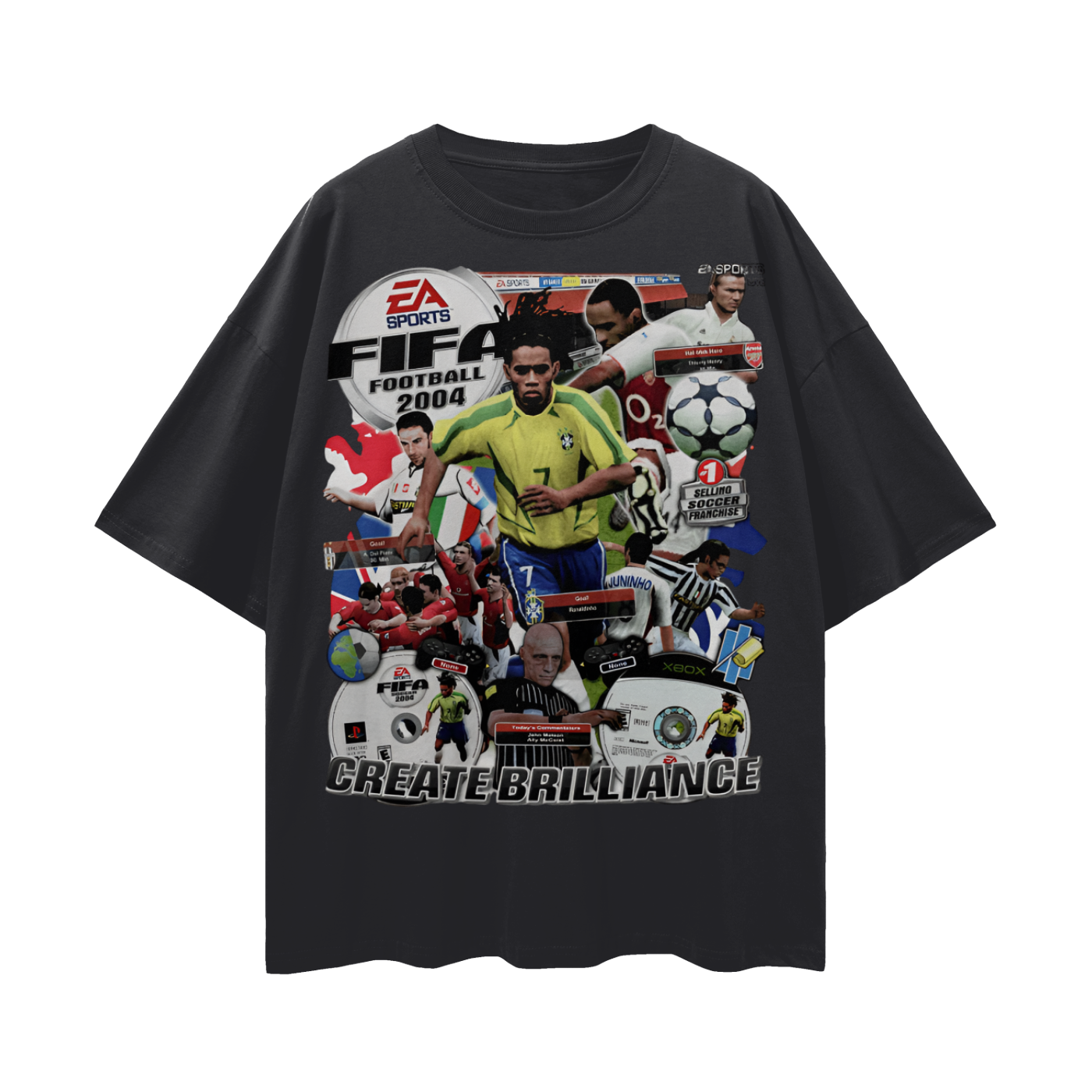 Vintage/Y2K 2004 Fifa Soccer Oversized T Shirt