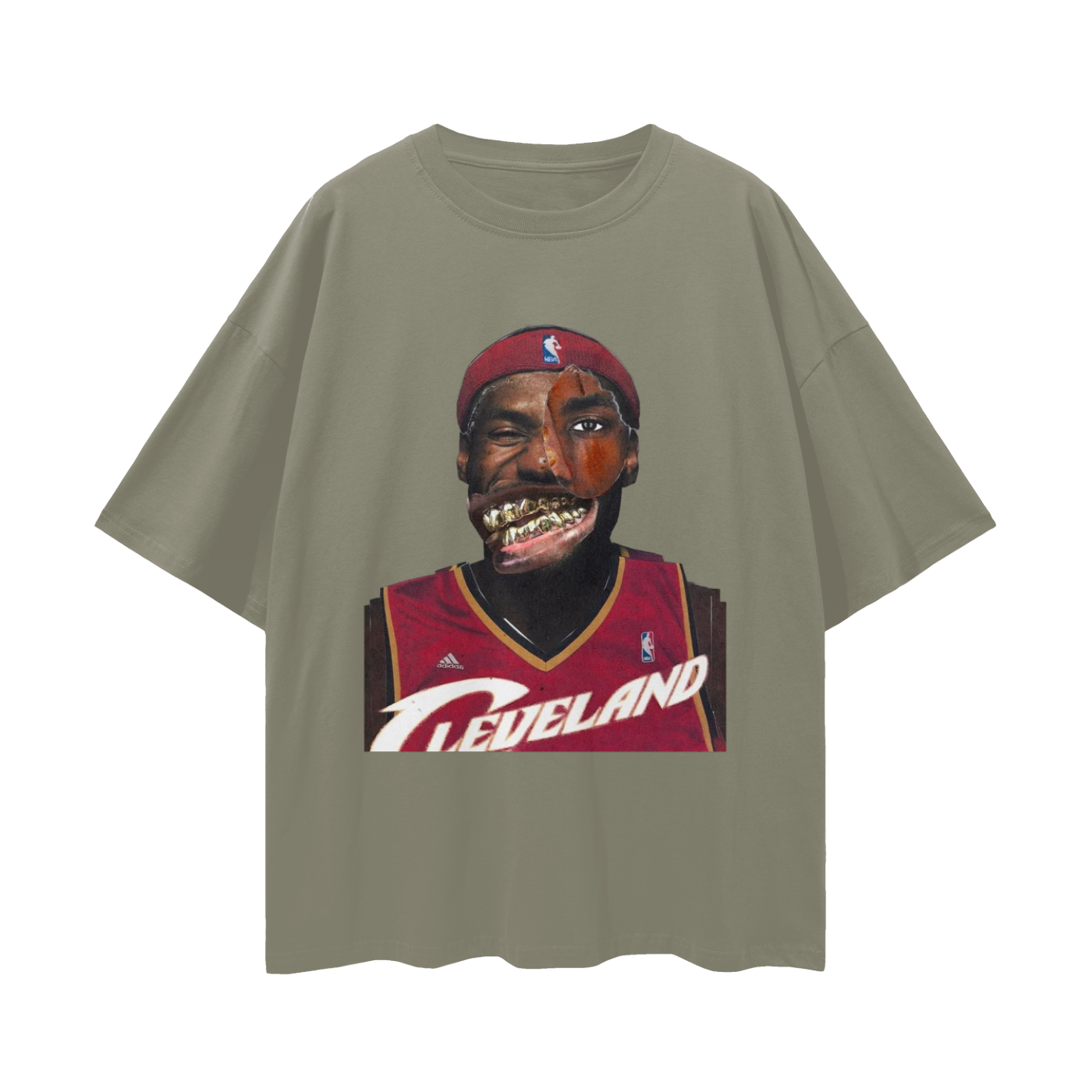 Lebron James Cavs Vintage Like Graphic Oversized T Shirt