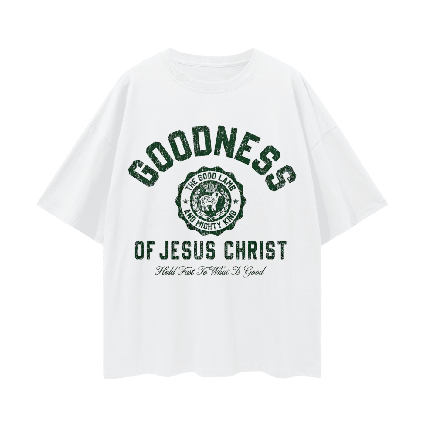 Religious Goodness Of Jesus Christ Y2K Vintage Like Graphic Oversized T Shirt