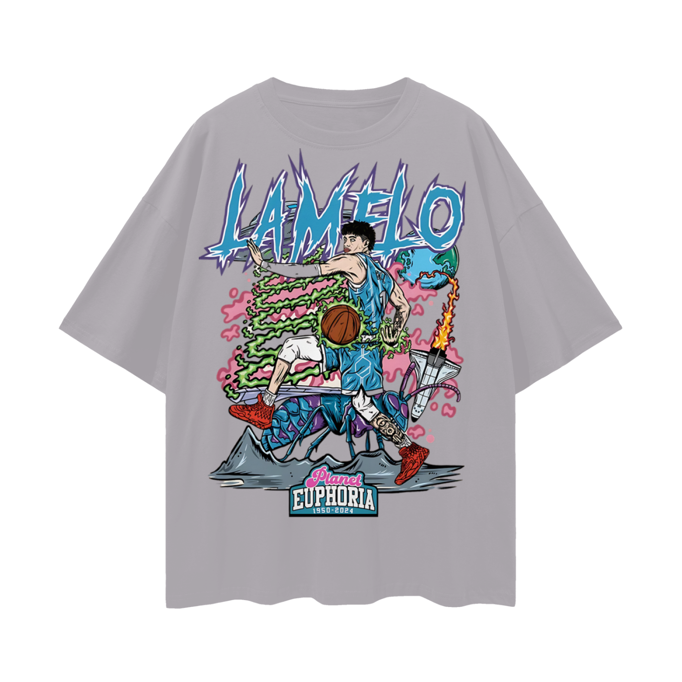 LaMelo Ball NBA PA Skeleton Graphic Oversized T Shirt