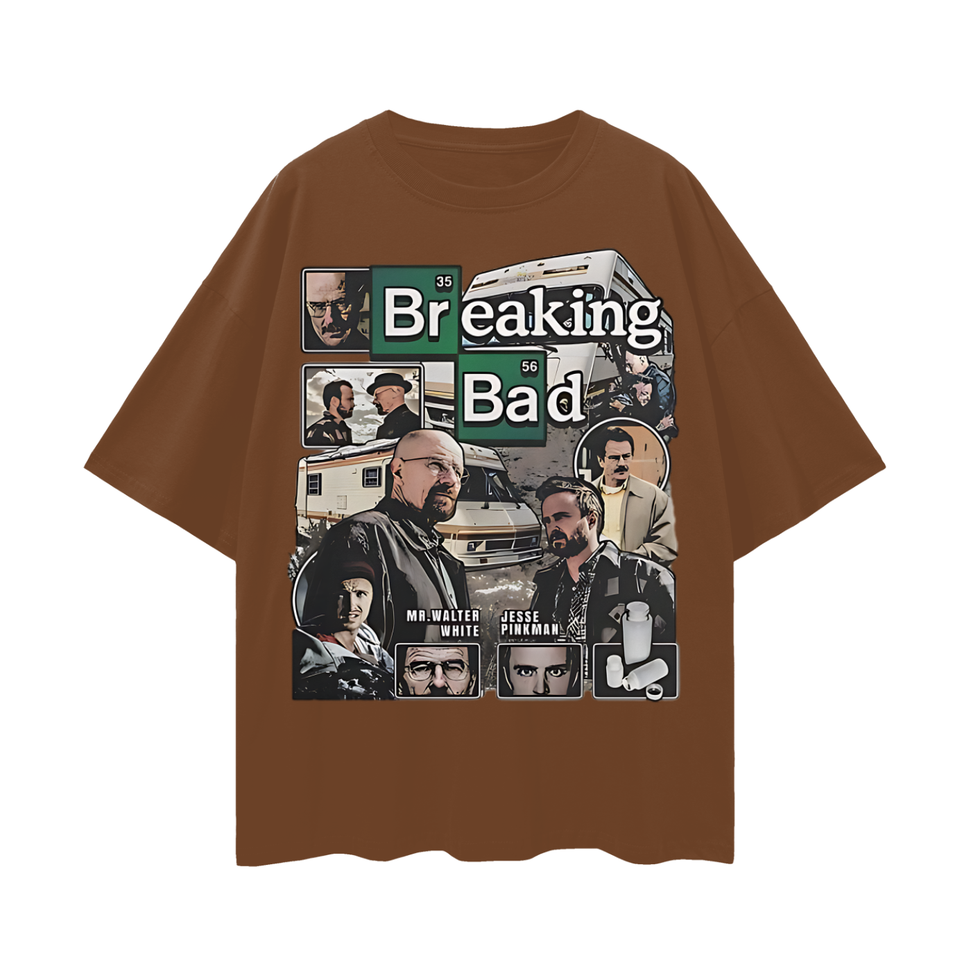 Funny Breaking Bad Vintage Like 90s Rap Graphic Oversized T Shirt