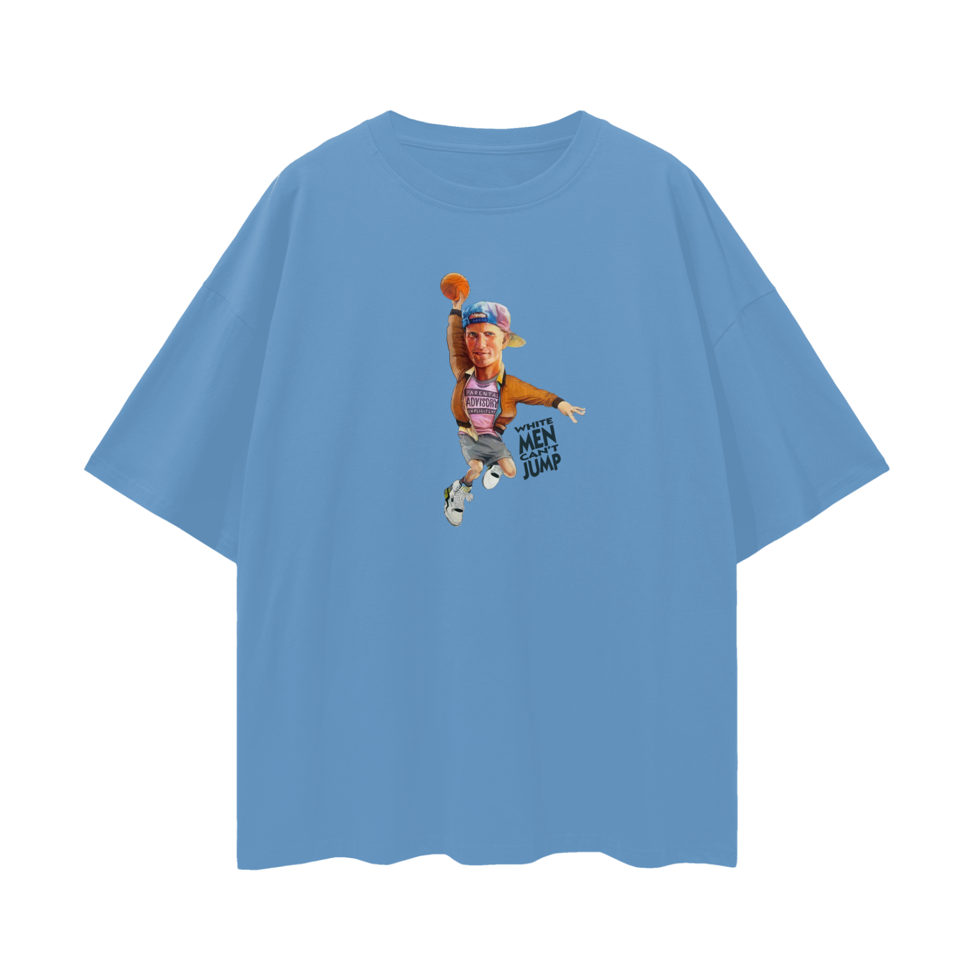 White Men Can't Jump 90s Vintage Like Graphic Oversized T Shirt