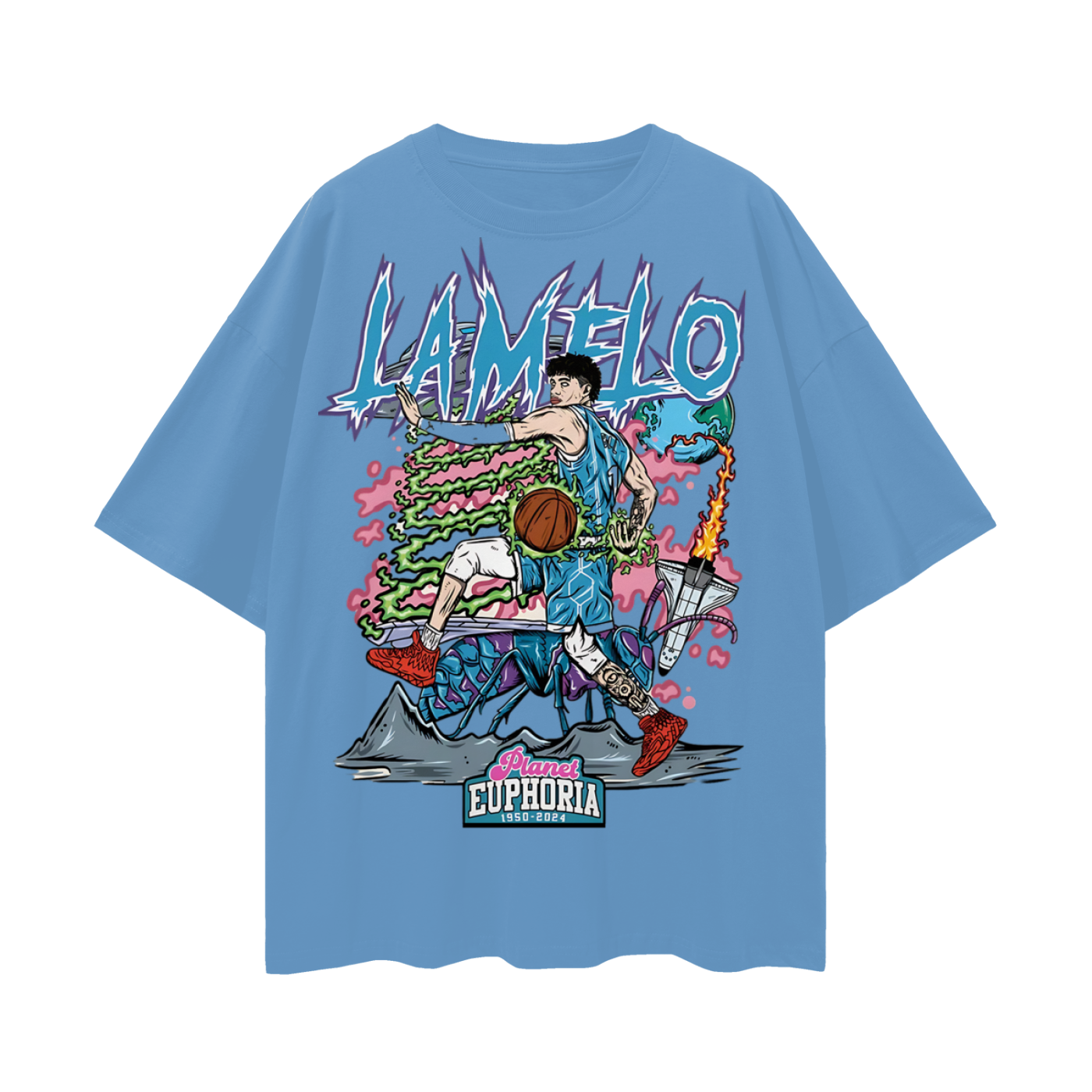 LaMelo Ball NBA PA Skeleton Graphic Oversized T Shirt