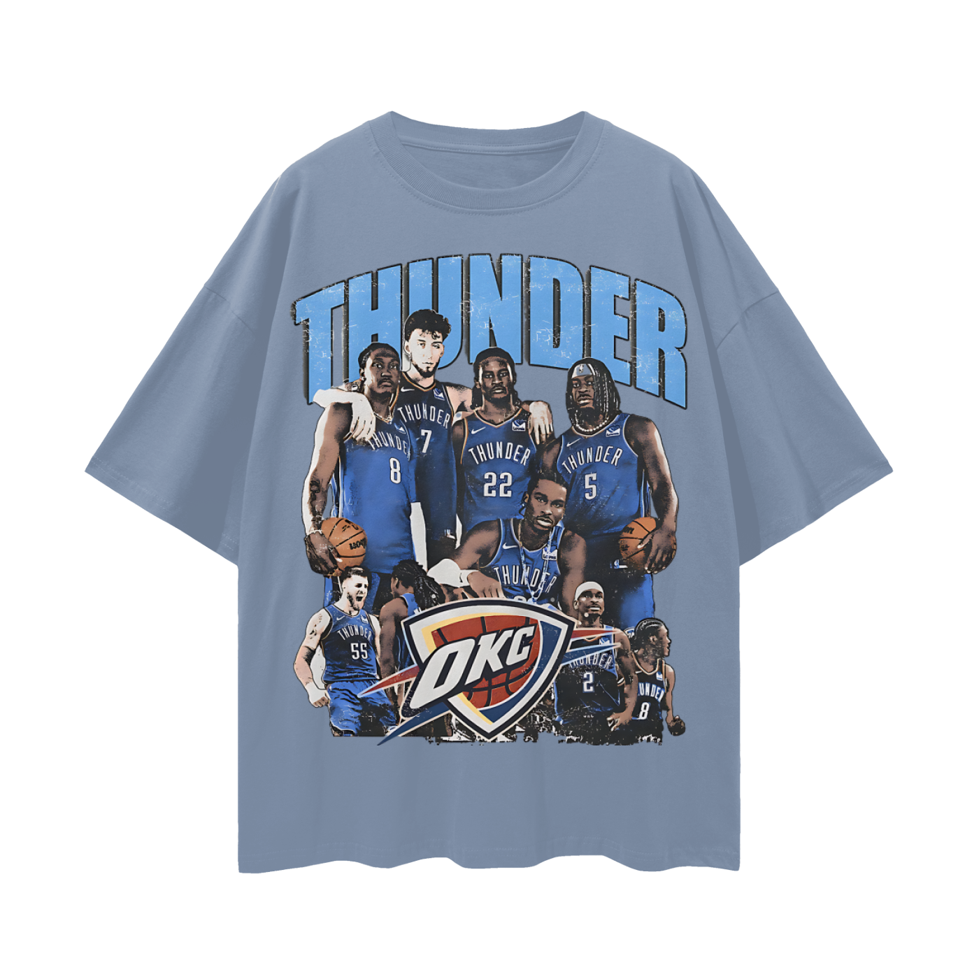 Oklahoma Thunder 90s Y2K Vintage Like Graphic Oversized T Shirt