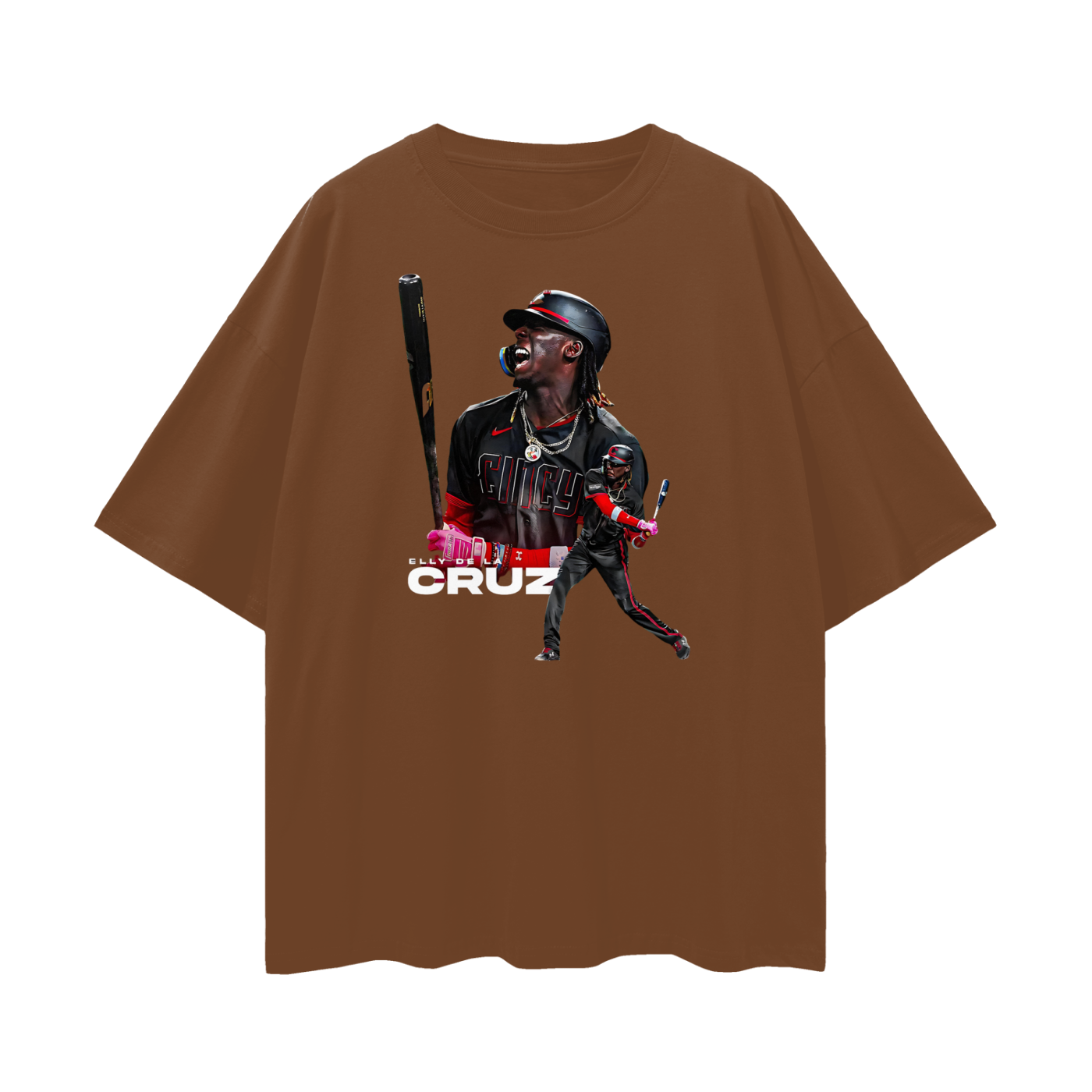Elly De La Cruz Reds Graphic Oversized T Shirt
