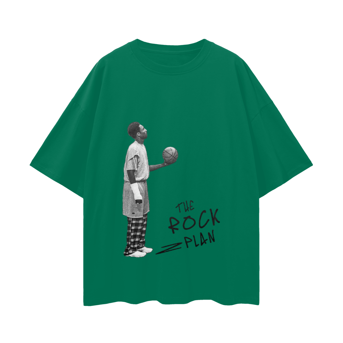 Vintage Like The Rock Plan Kobe Graphic Oversized T Shirt