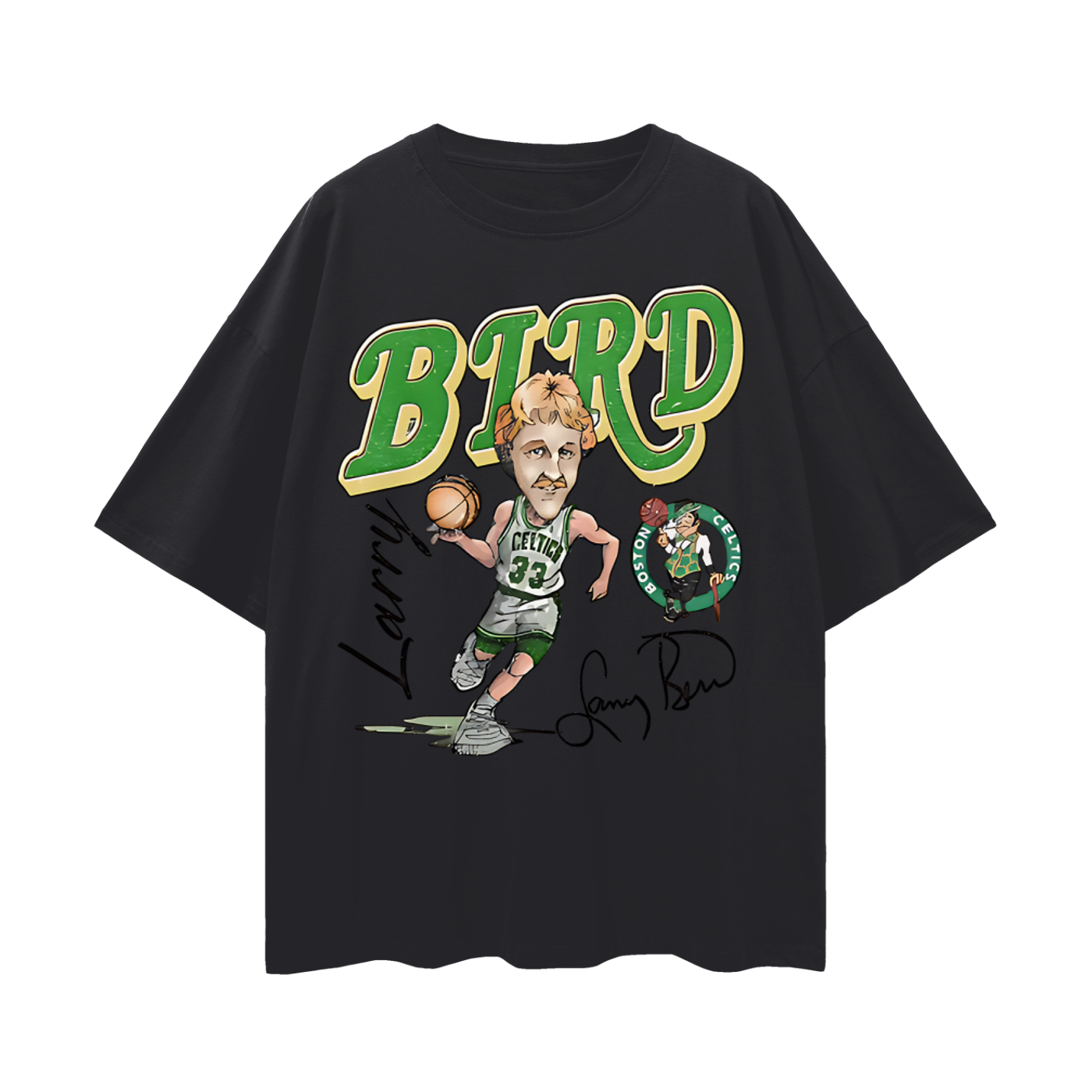 Vintage Like Larry Bird Throwback Graphic Oversized T Shirt