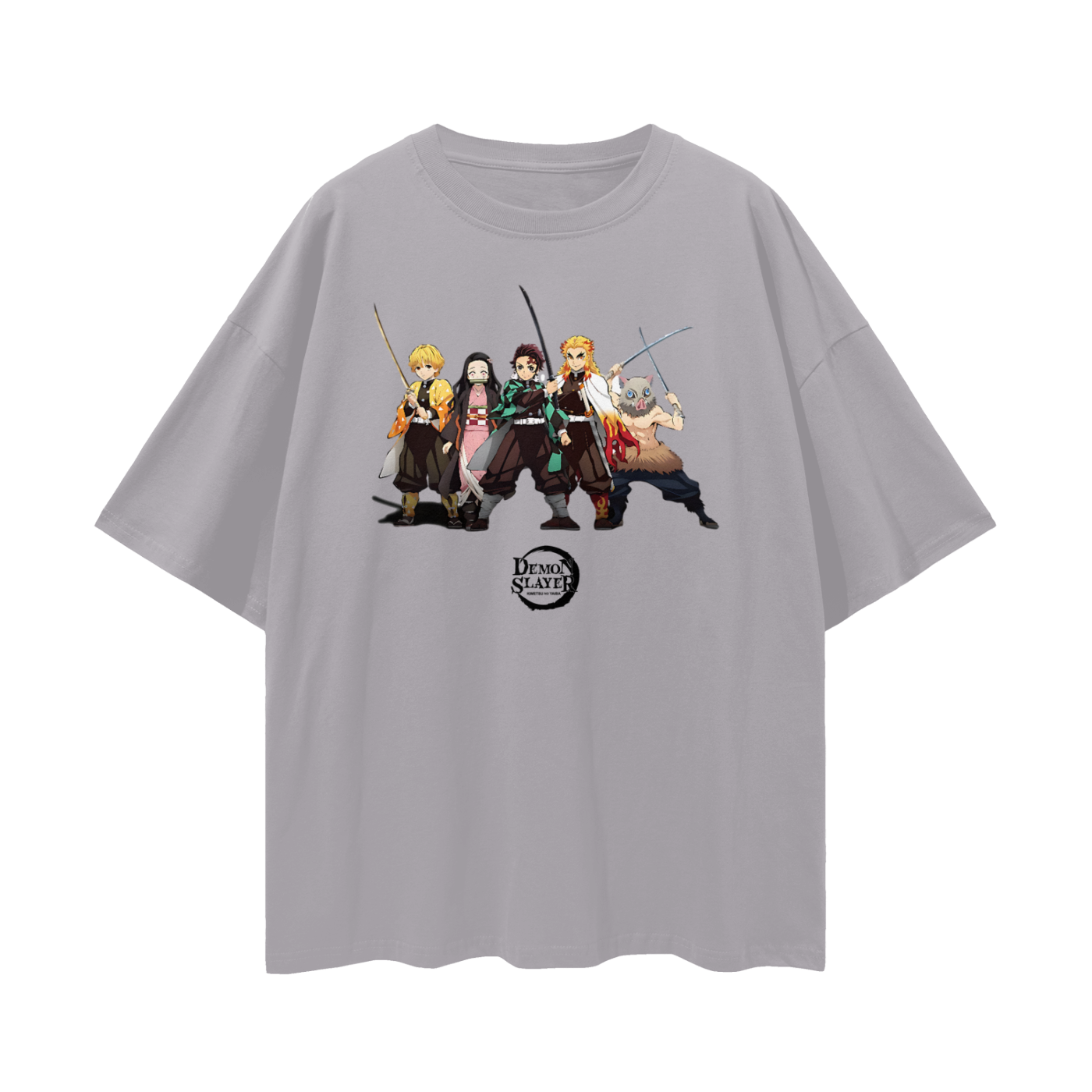 Vintage/Y2K Demon Slayer Anime All Characters Oversized T Shirt