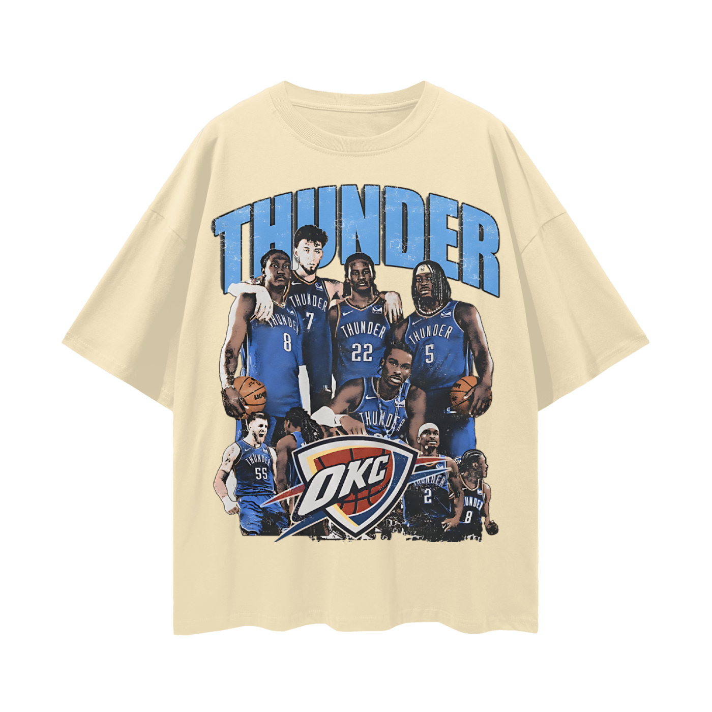 Oklahoma Thunder 90s Y2K Vintage Like Graphic Oversized T Shirt