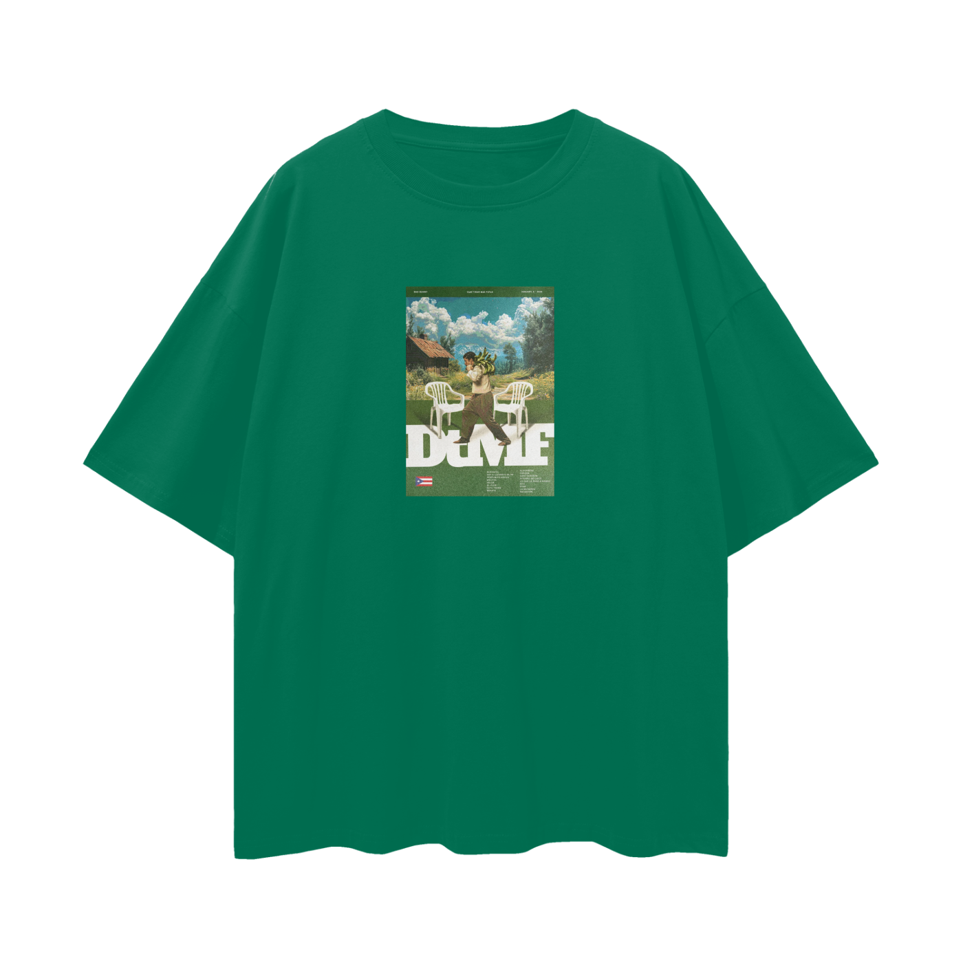 Vintage Like Bad Bunny New Album Oversized T Shirt