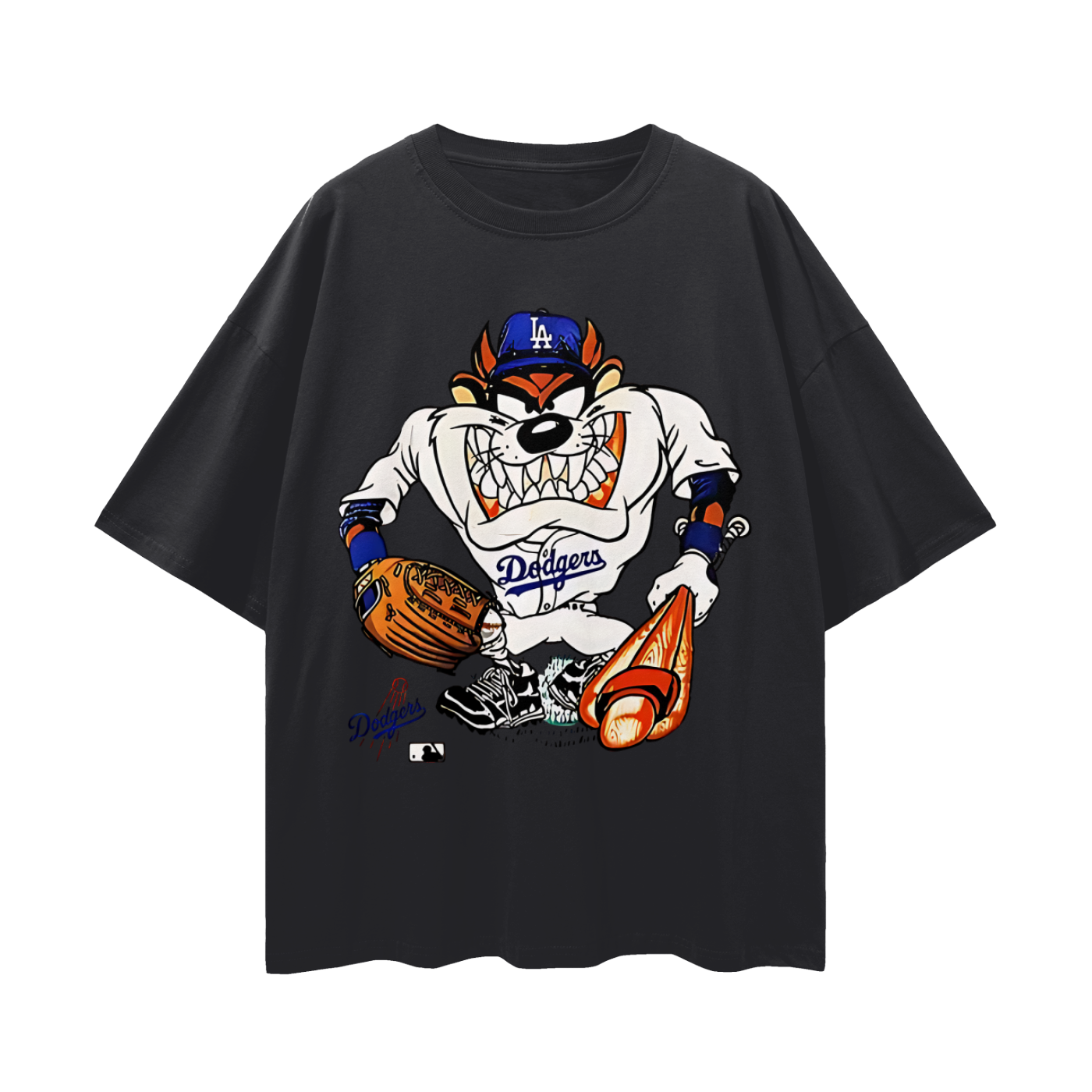 Tasmanian Devil LA Dodgers 90s Y2K Vintage Like Graphic Oversized T Shirt