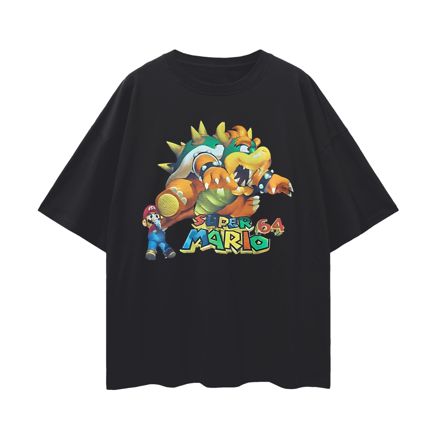 Vintage Like Super Mario 64 Bowser Oversized T Shirt