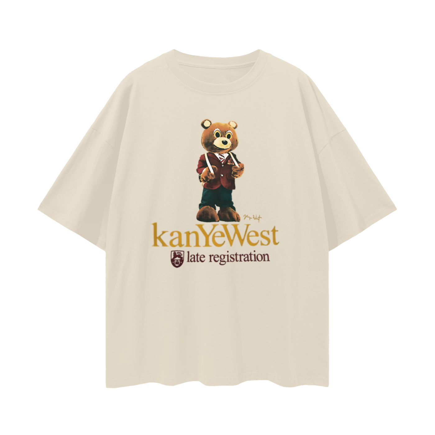 Vintage Like Kanye Late Registration Bear Oversized T Shirt