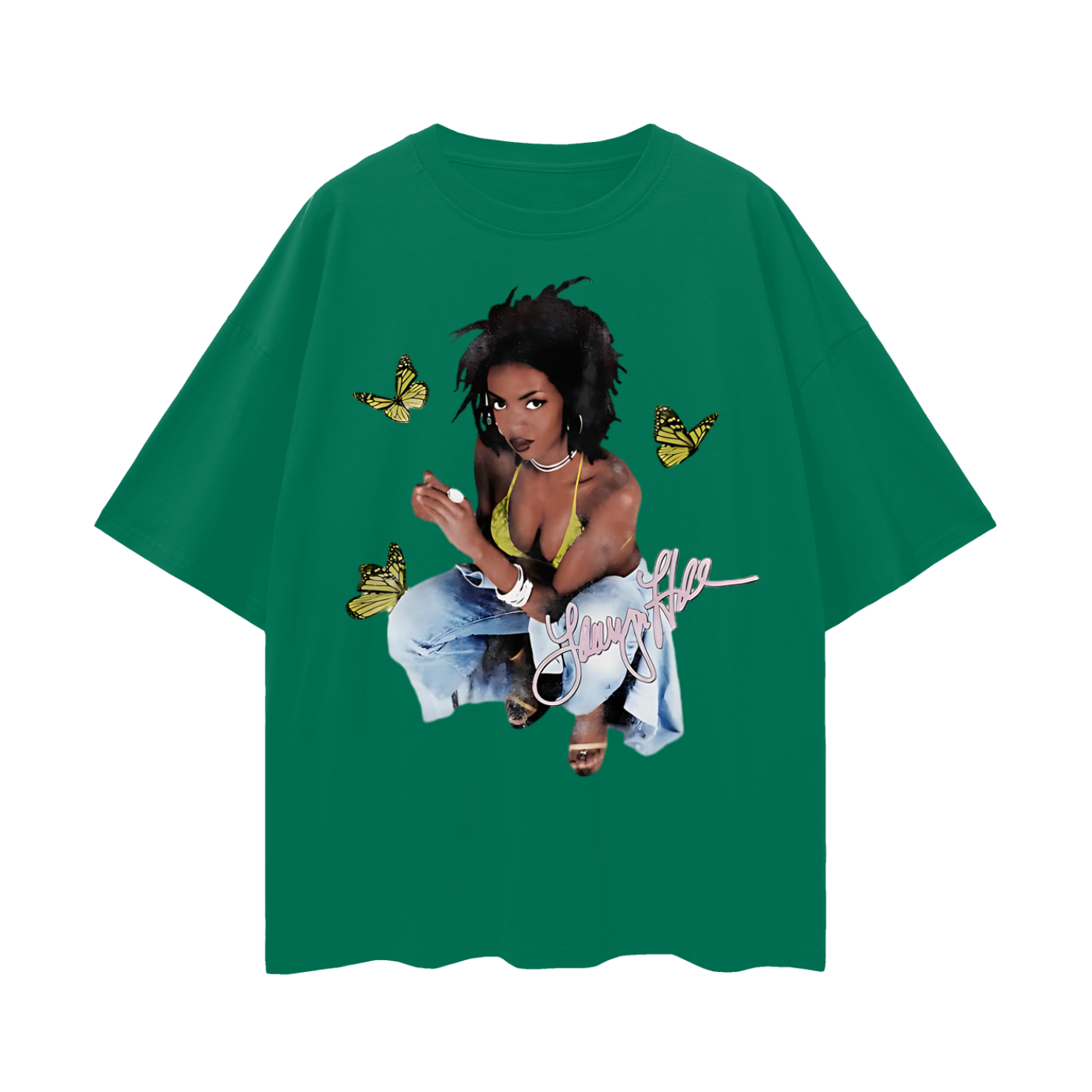 Vintage Like Boot Leg Lauryn Hill 90s Graphic Oversized T Shirt