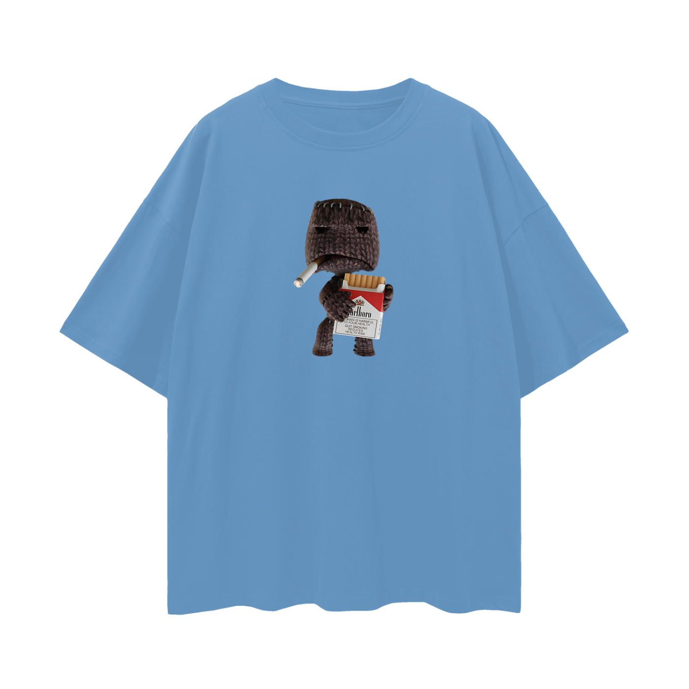 Vintage Like Sackboy Smoking A Cig Oversized T Shirt
