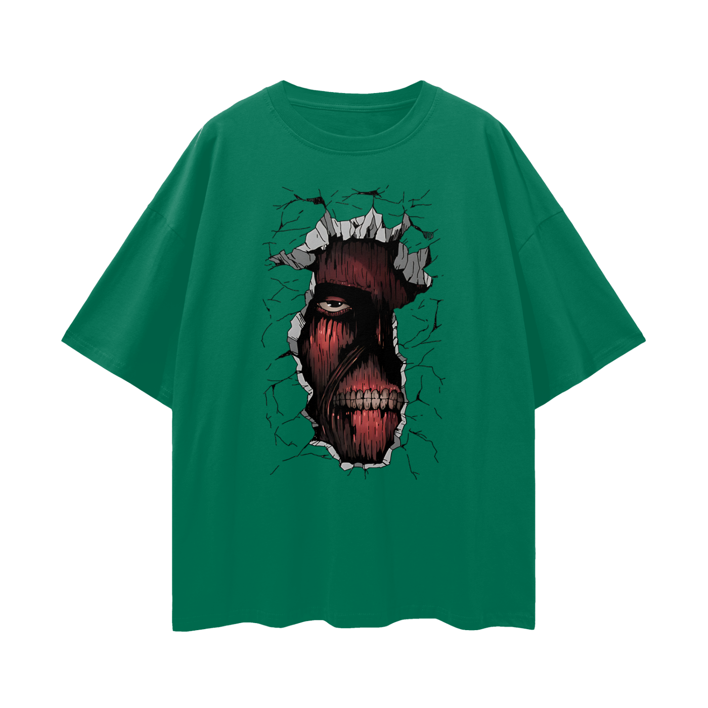 Vintage/Y2K Attack On Titans Anime Graphic Oversized T Shirt
