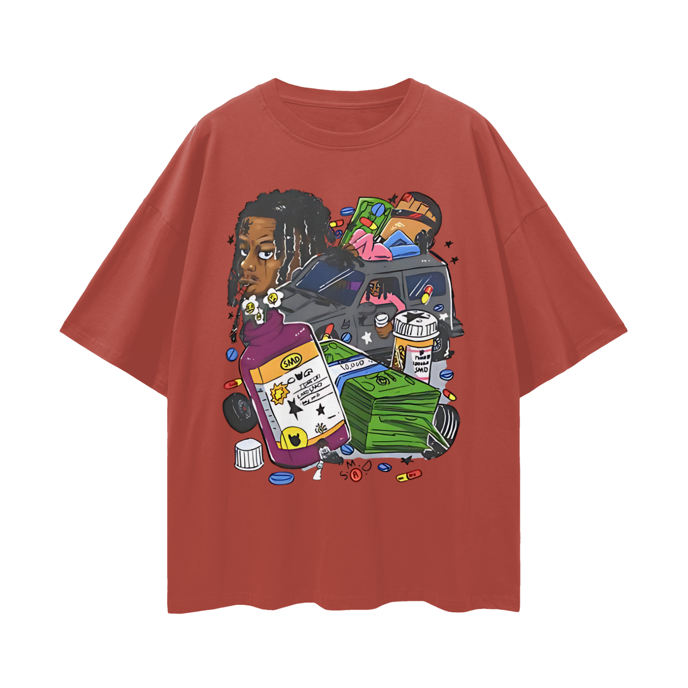 Lucki Rapper Graphic Oversized T Shirt
