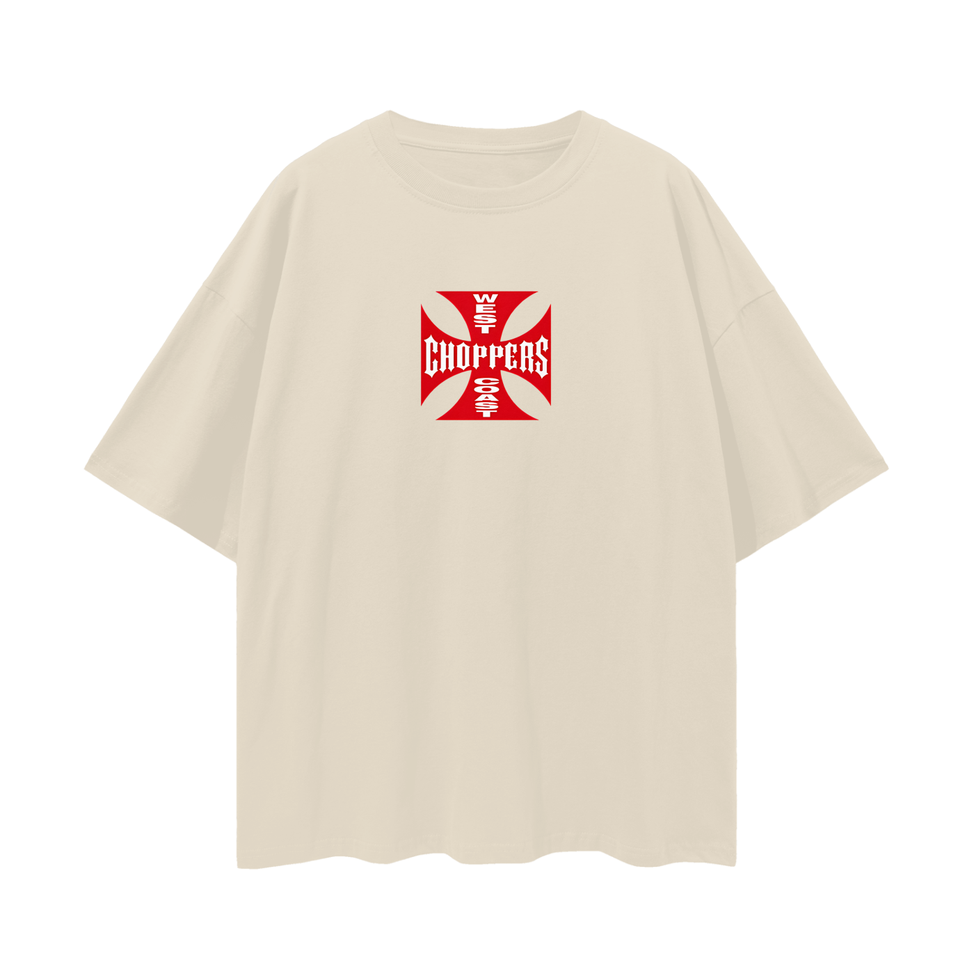 Vintage Like Red West Coast Choppers Oversized T Shirt