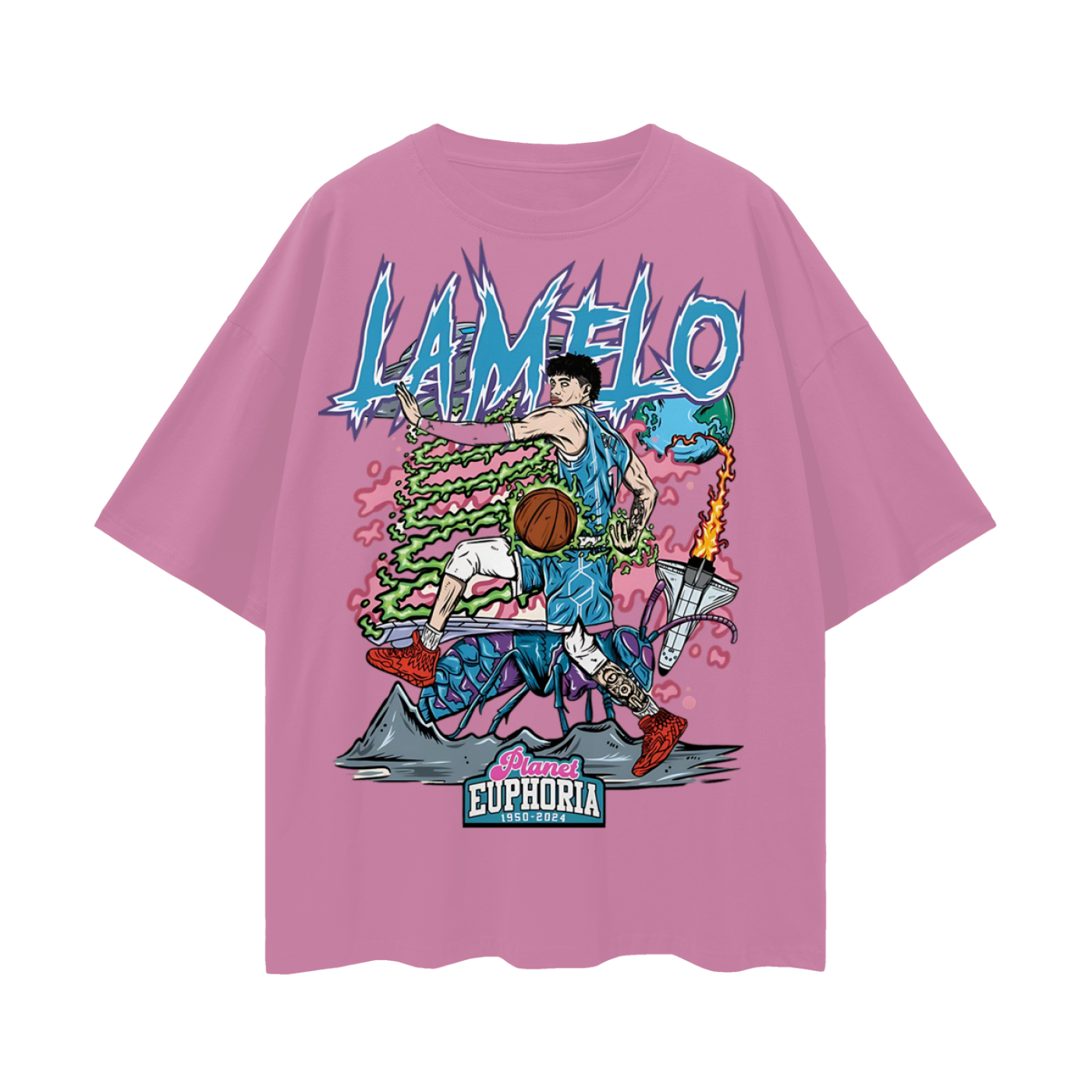 LaMelo Ball NBA PA Skeleton Graphic Oversized T Shirt