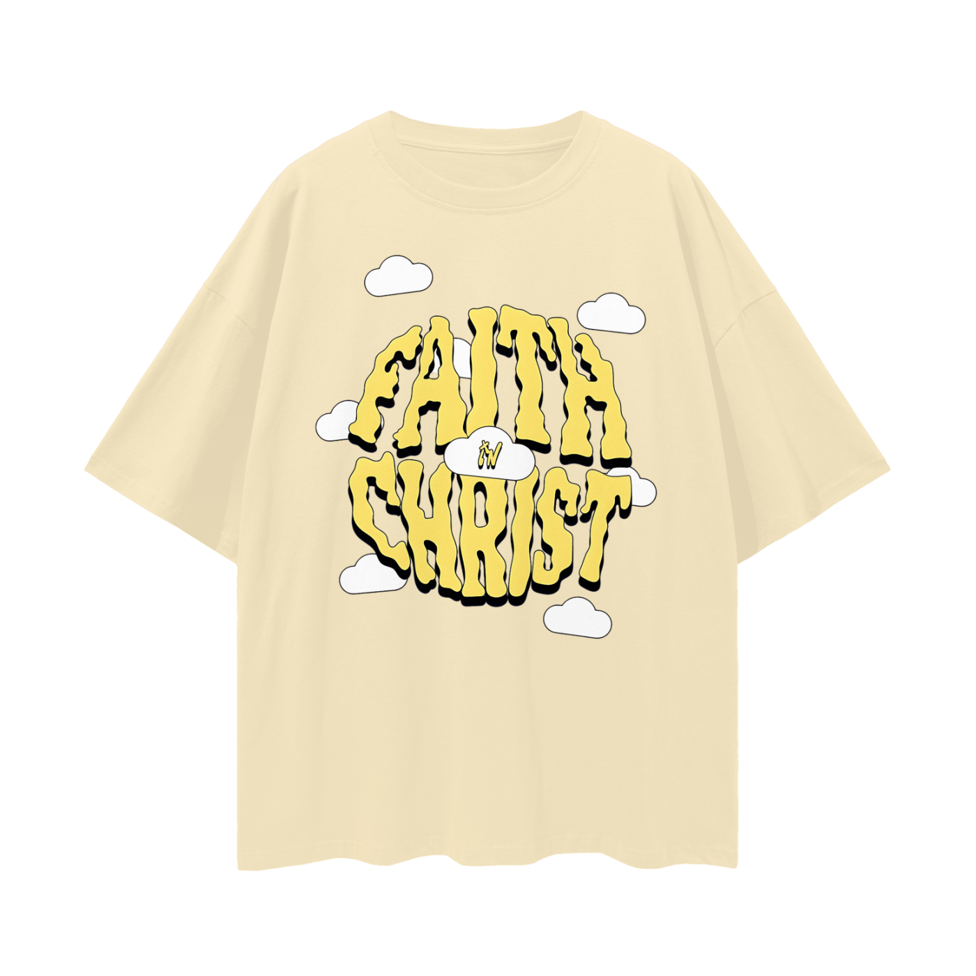 Religious Have Faith In Christ Y2K Vintage Like Graphic Oversized T Shirt