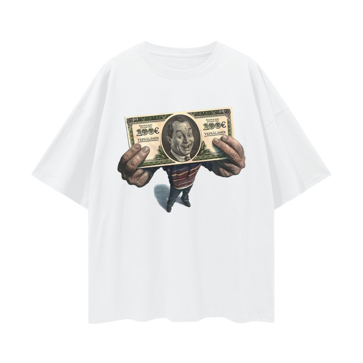 Vintage Like Money Man Oversized T Shirt