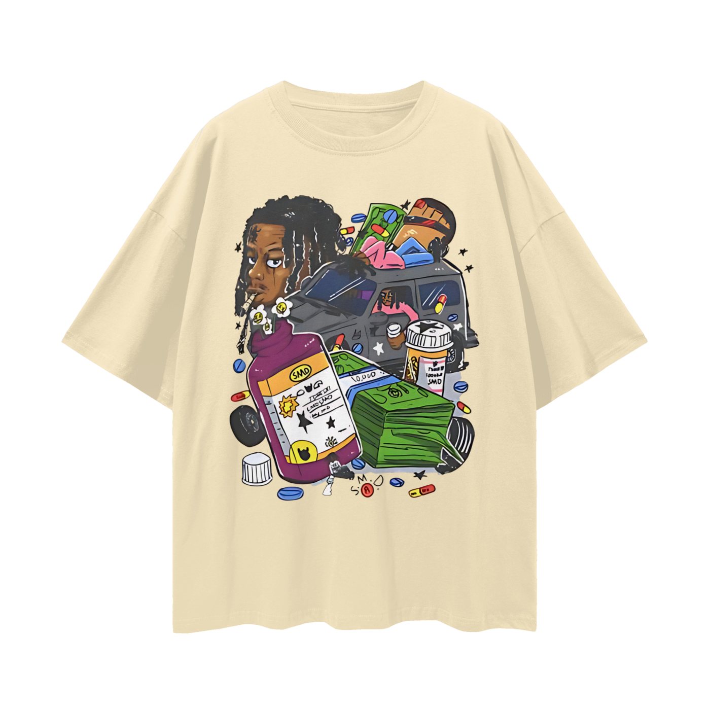 Lucki Rapper Graphic Oversized T Shirt