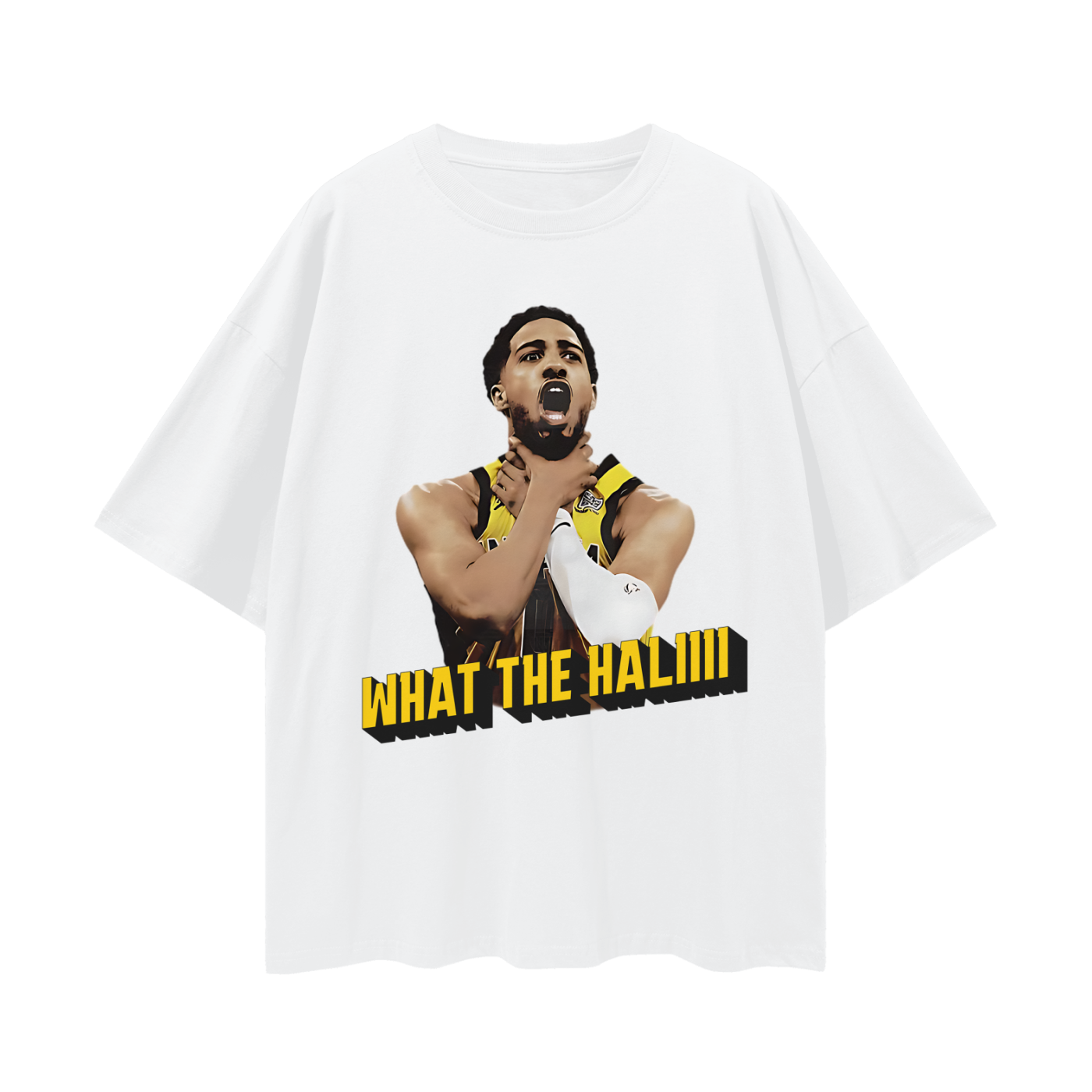 Tyrese Haliburton What The Hali Pacers Choke 90s Y2K Vintage Like Graphic Oversized T Shirt