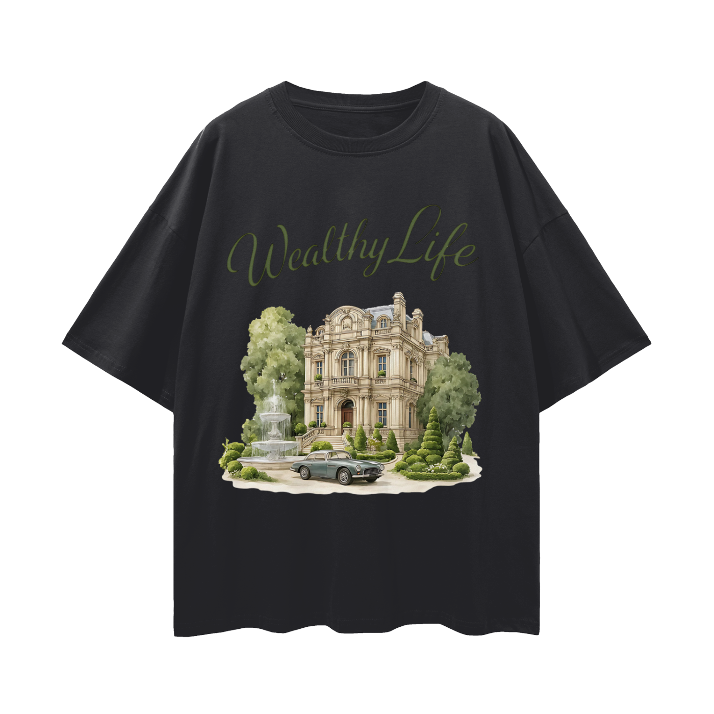 Vintage/Y2K Wealthy Life Luxury Graphic T Shirt