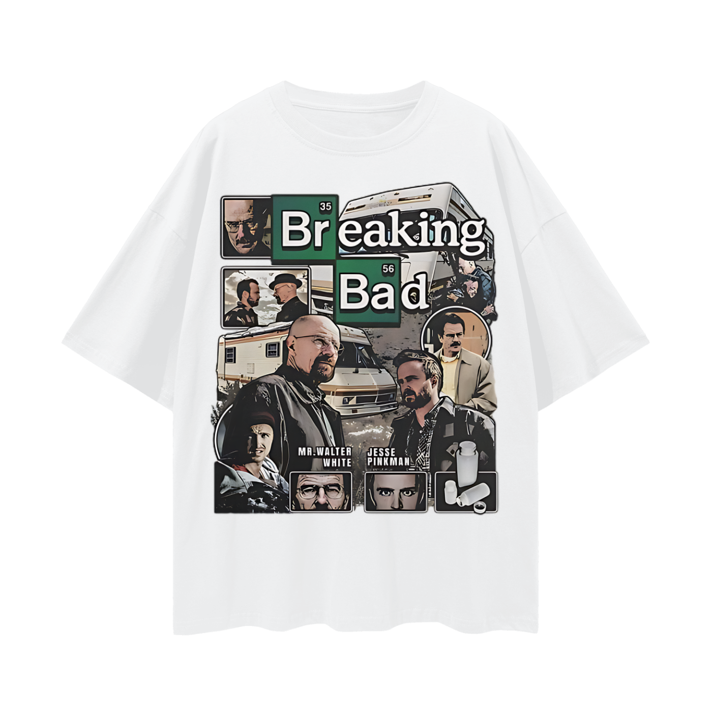 Funny Breaking Bad Vintage Like 90s Rap Graphic Oversized T Shirt