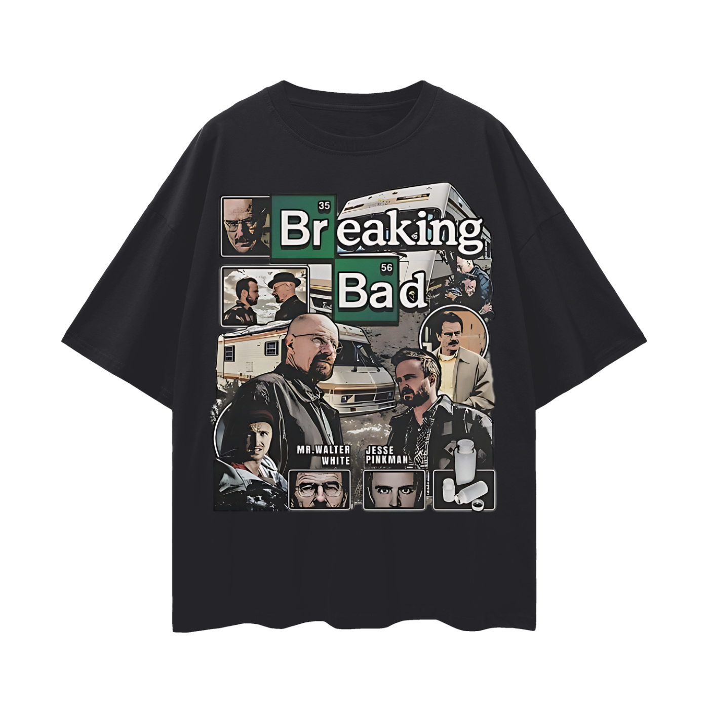 Funny Breaking Bad Vintage Like 90s Rap Graphic Oversized T Shirt