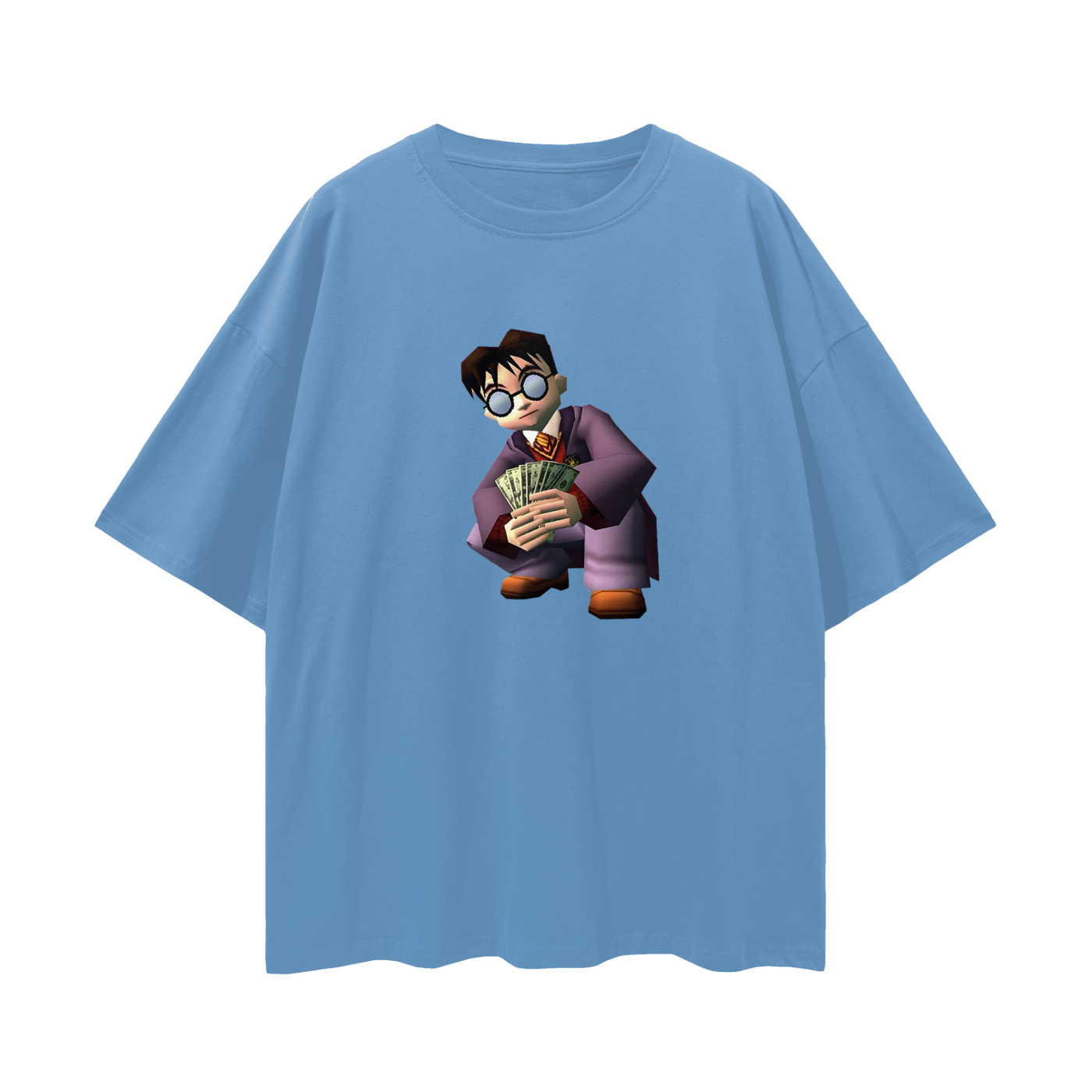 Harry Potter Money Spread 90s Vintage Like Graphic Oversized T Shirt