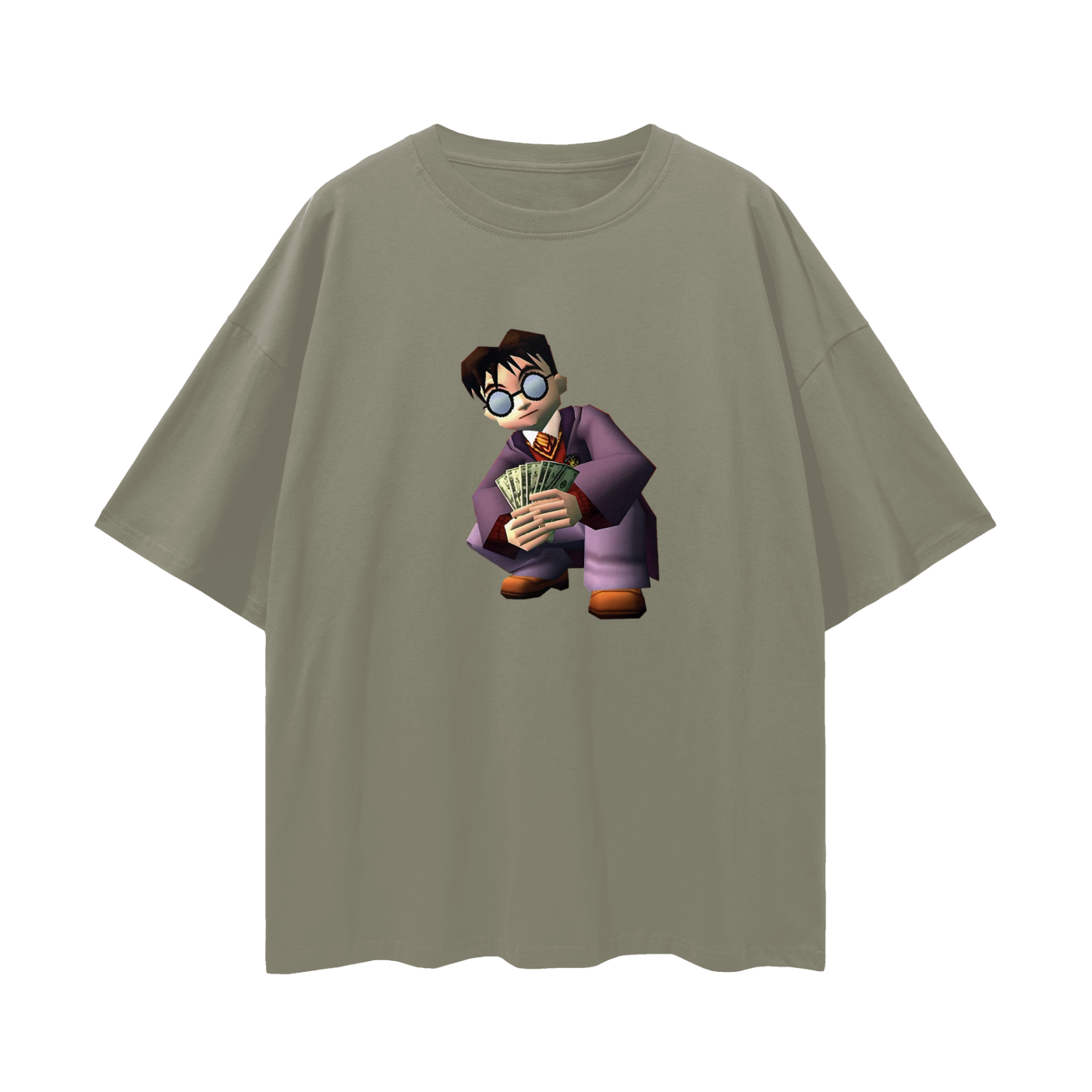 Harry Potter Money Spread 90s Vintage Like Graphic Oversized T Shirt