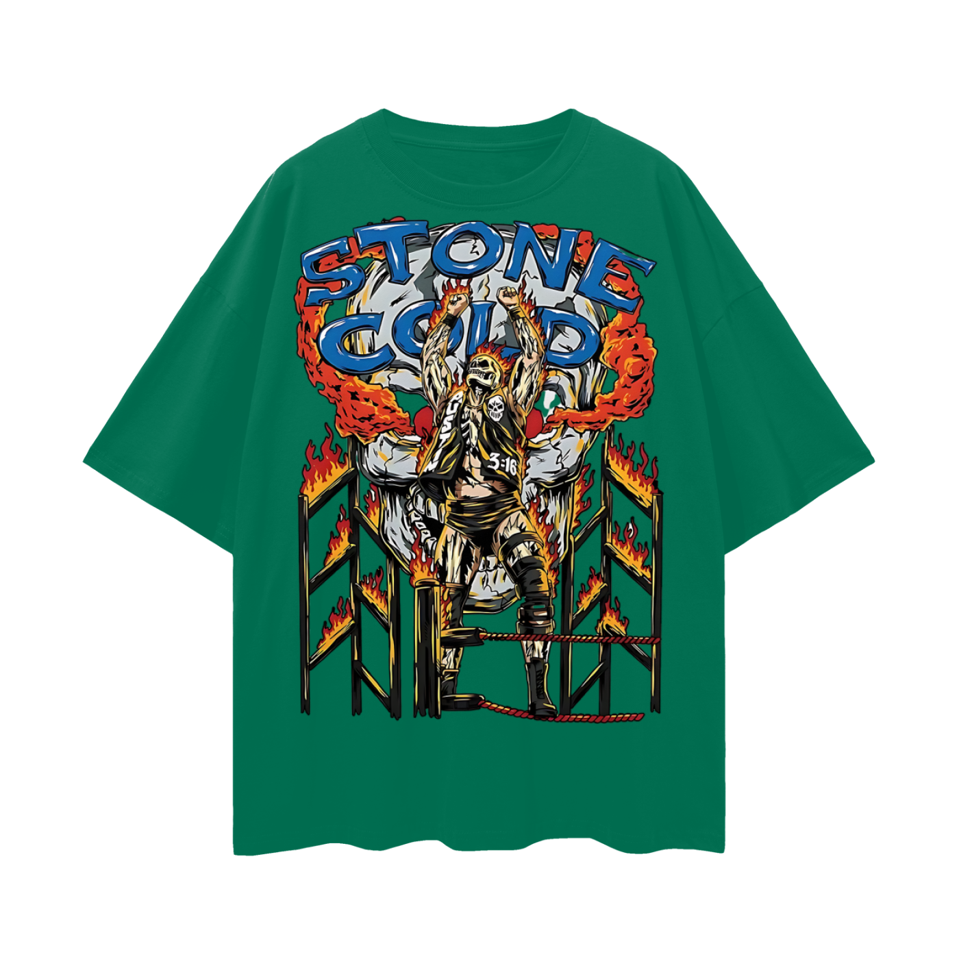 Stone Cold Steve Austin 90s Vintage Like Graphic Oversized T Shirt