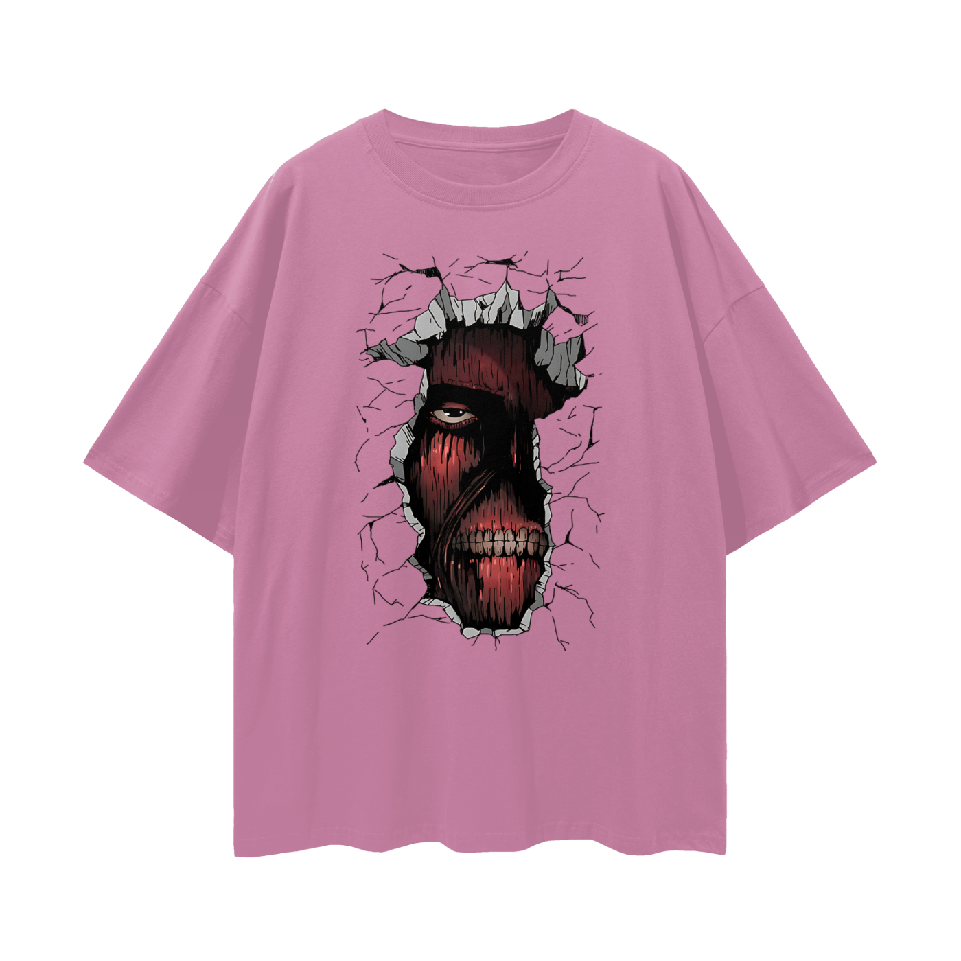 Vintage/Y2K Attack On Titans Anime Graphic Oversized T Shirt
