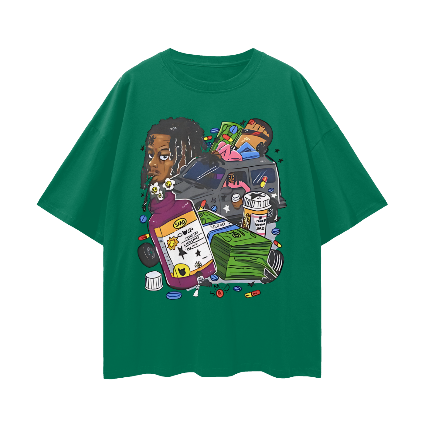 Lucki Rapper Graphic Oversized T Shirt