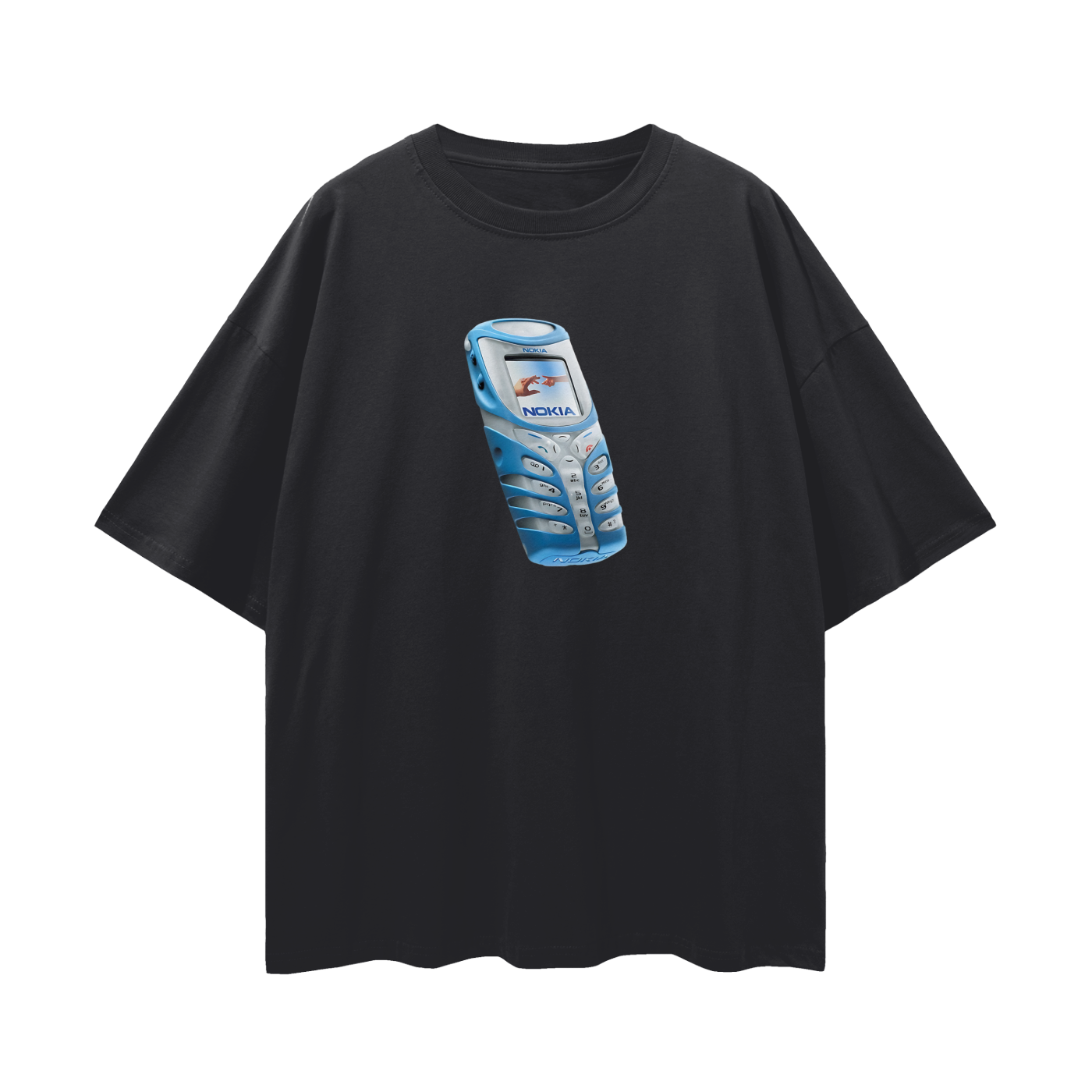 Nokia Phone Y2K Vintage Like Graphic Oversized T Shirt
