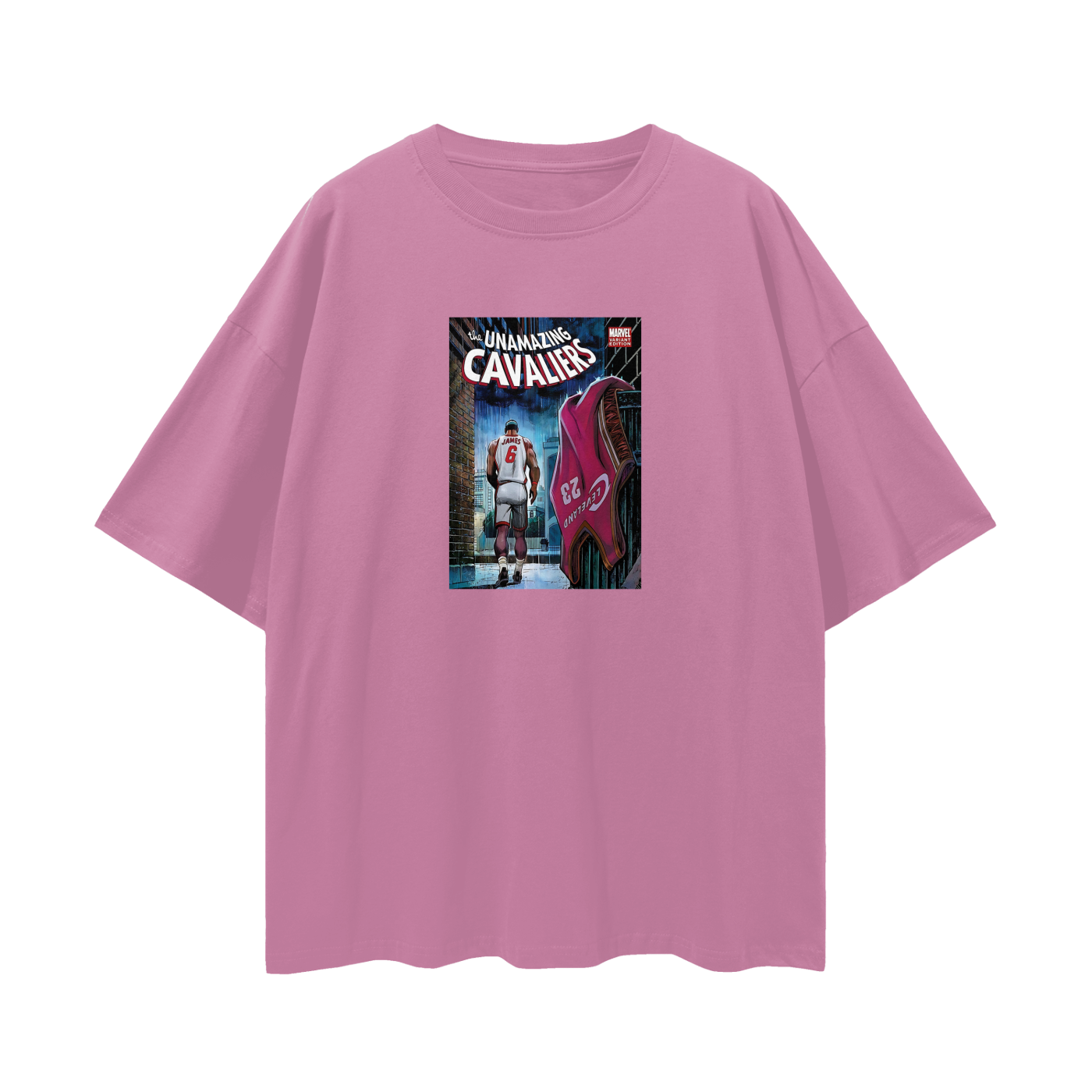 Lebron James Marvel Comic Cavaliers 90s Vintage Like Graphic Oversized T Shirt