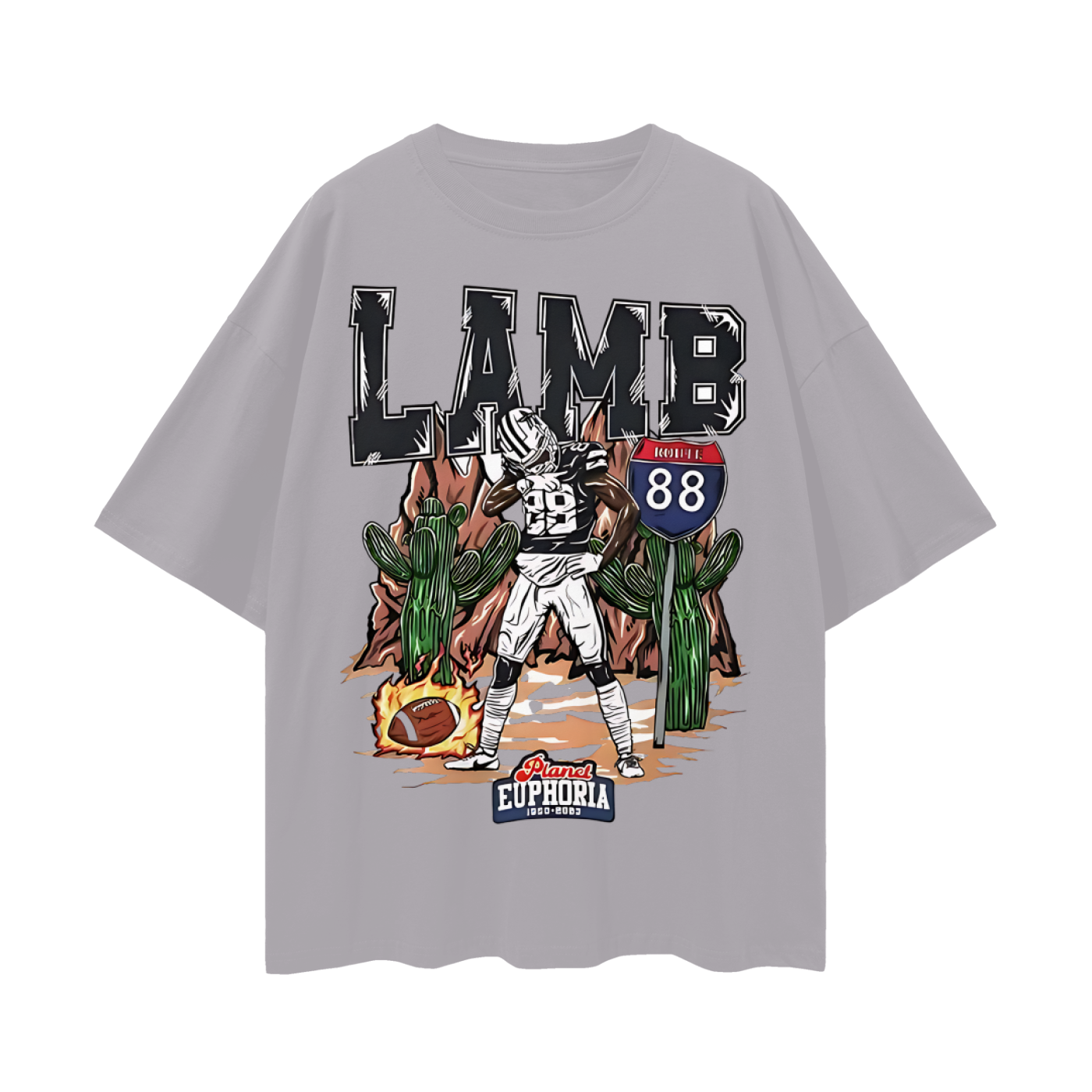 Ceedee Lamb 88 EU Like 90s Y2K Vintage Like Graphic Oversized T Shirt