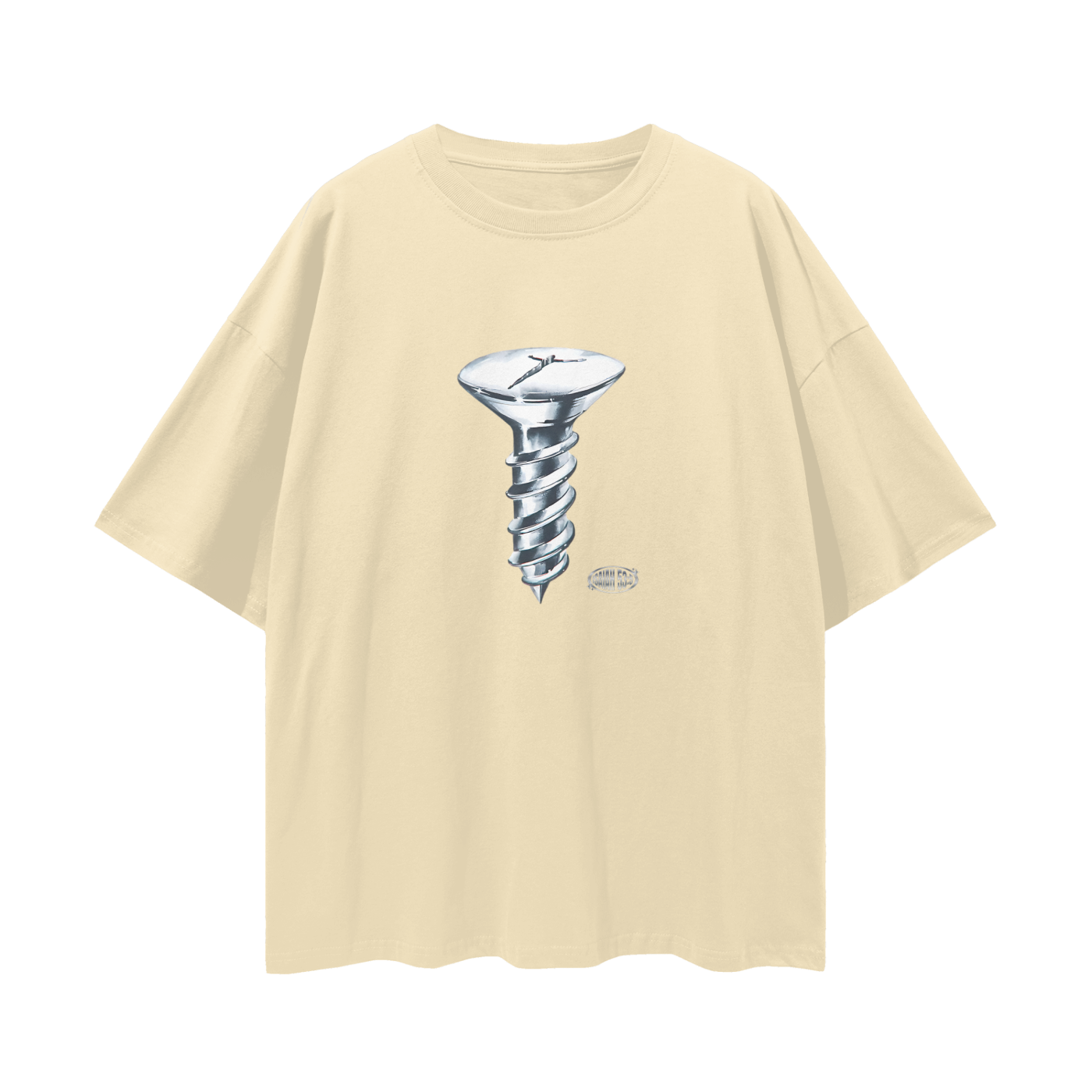 Religious Jesus Isaiah 53:5 Screw Graphic Oversized T Shirt